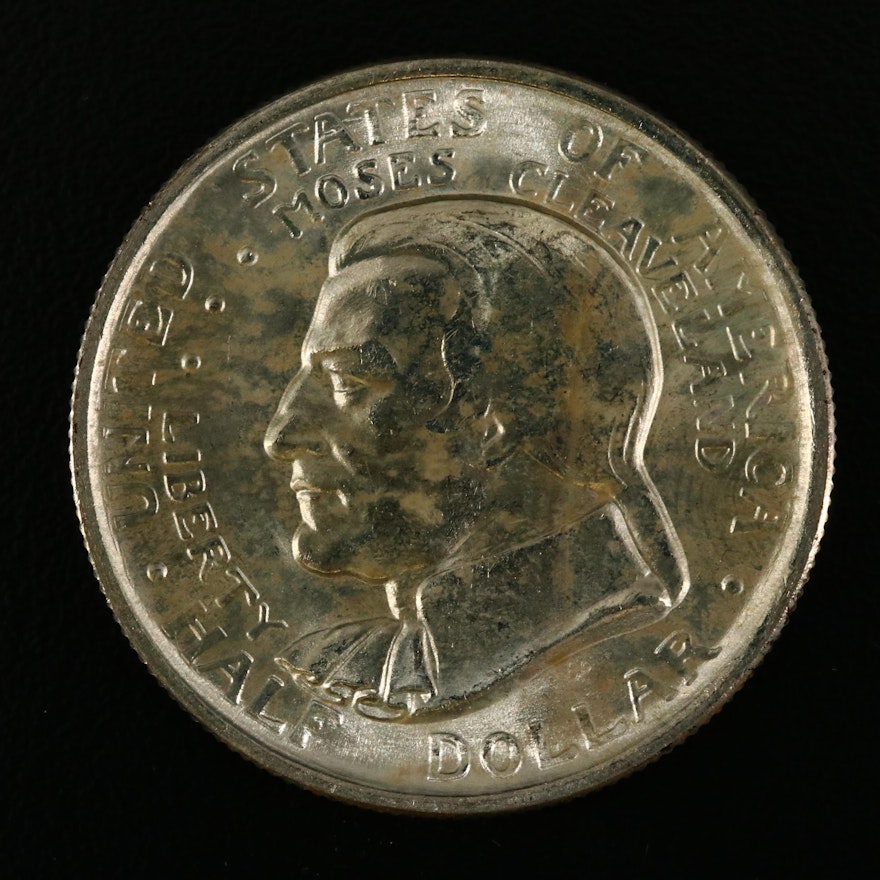 1936 Cleveland Centennial/Great Lakes Commemorative Silver Half Dollar