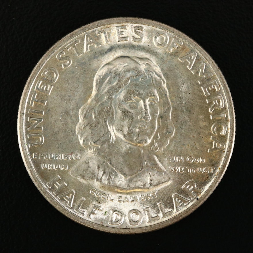 1934 Maryland Commemorative Silver Half Dollar