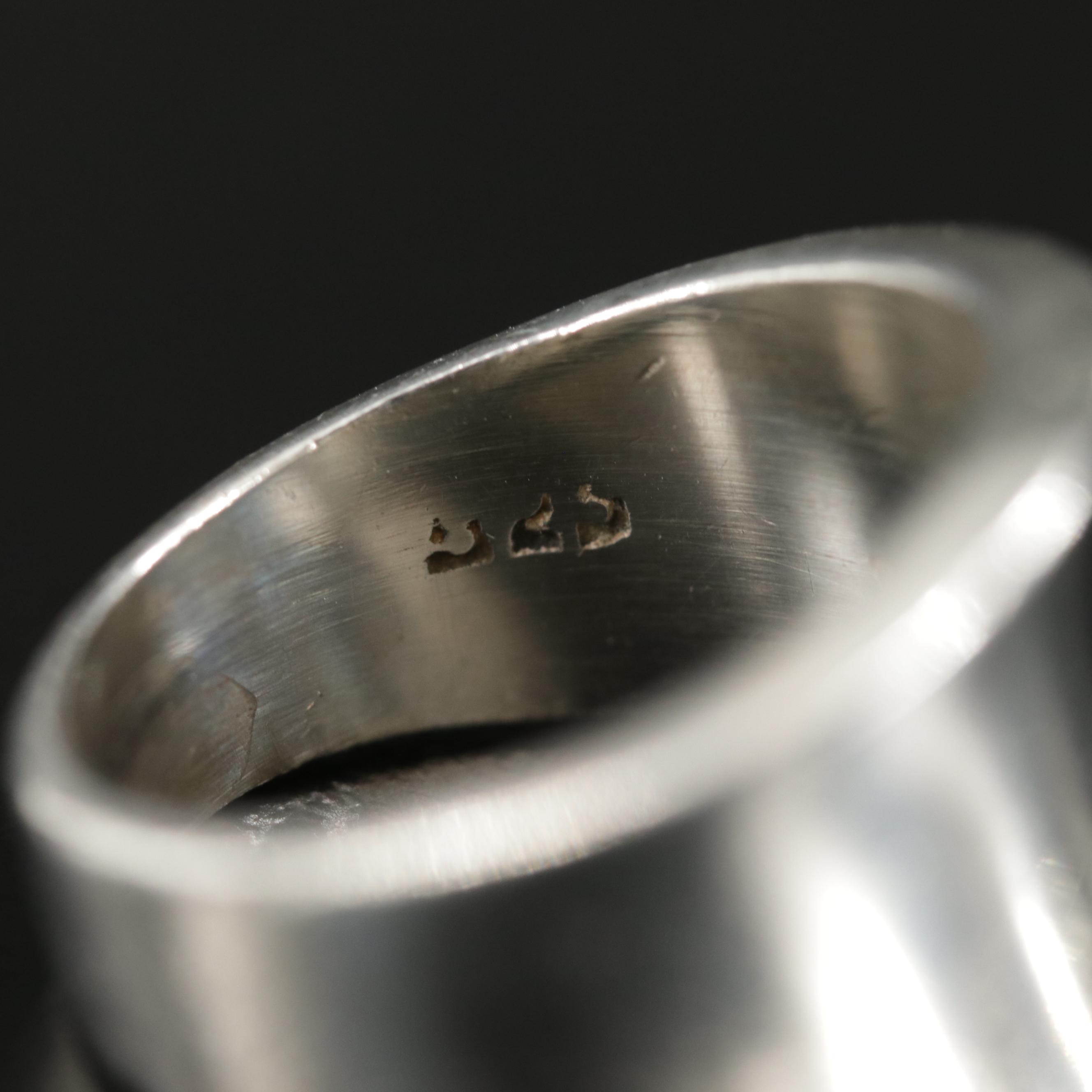 Sterling Silver Rings Including Dome and Ribbed Rings