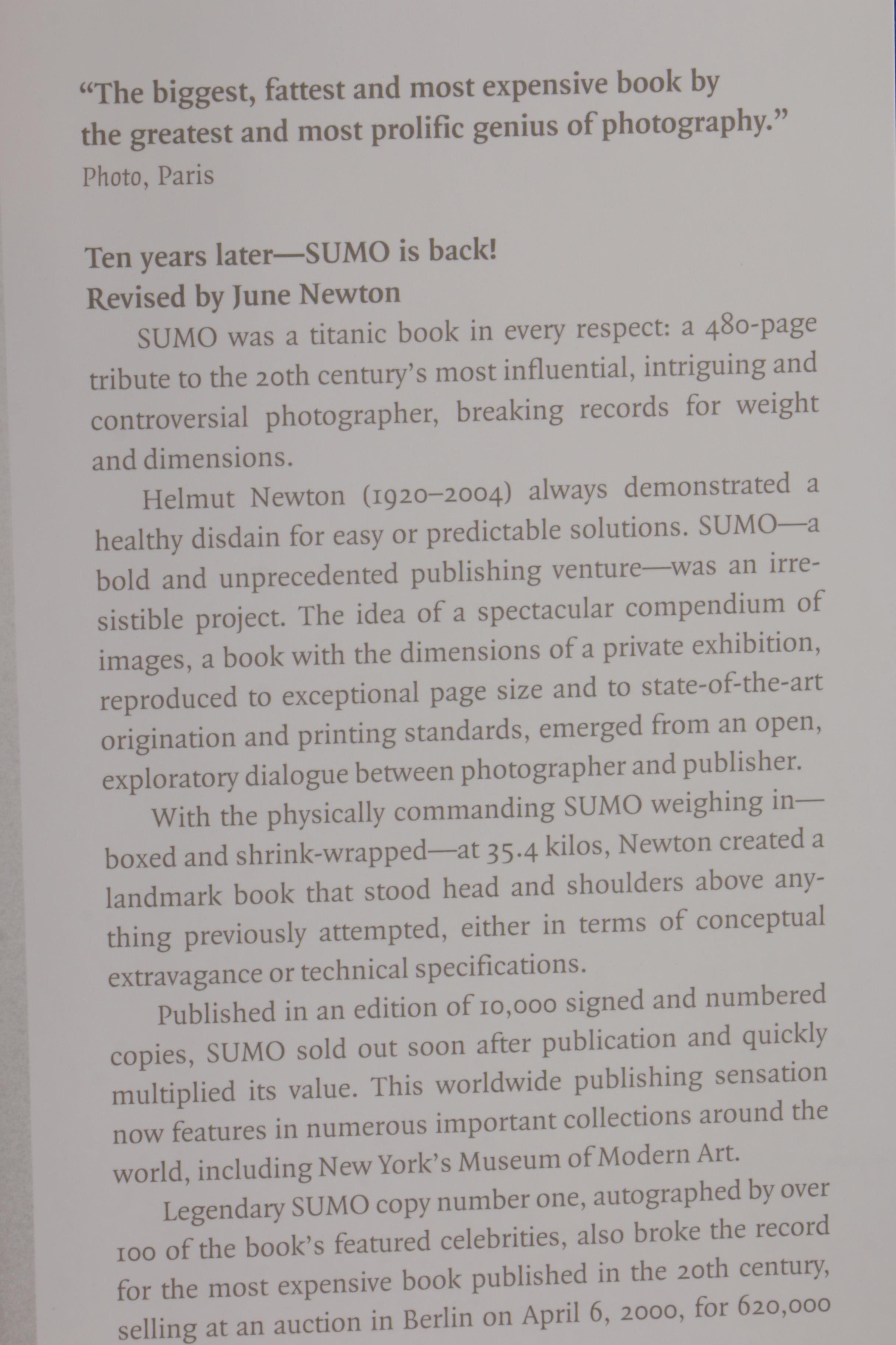 "Helmut Newton" Edited by June Newton with Supplement and Bookstand