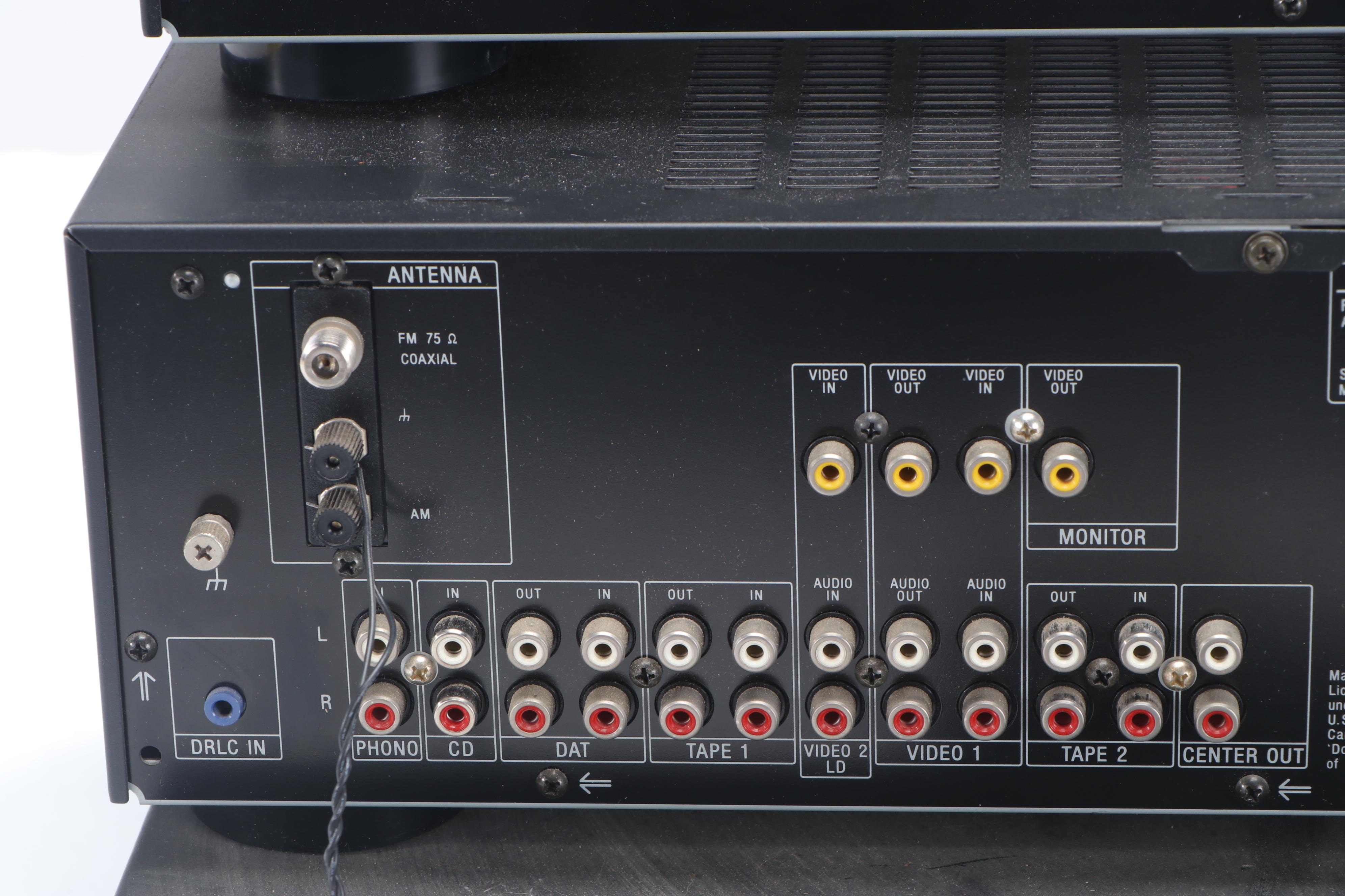 Sony Receiver, Cassette Deck and Disc Player with Speakers