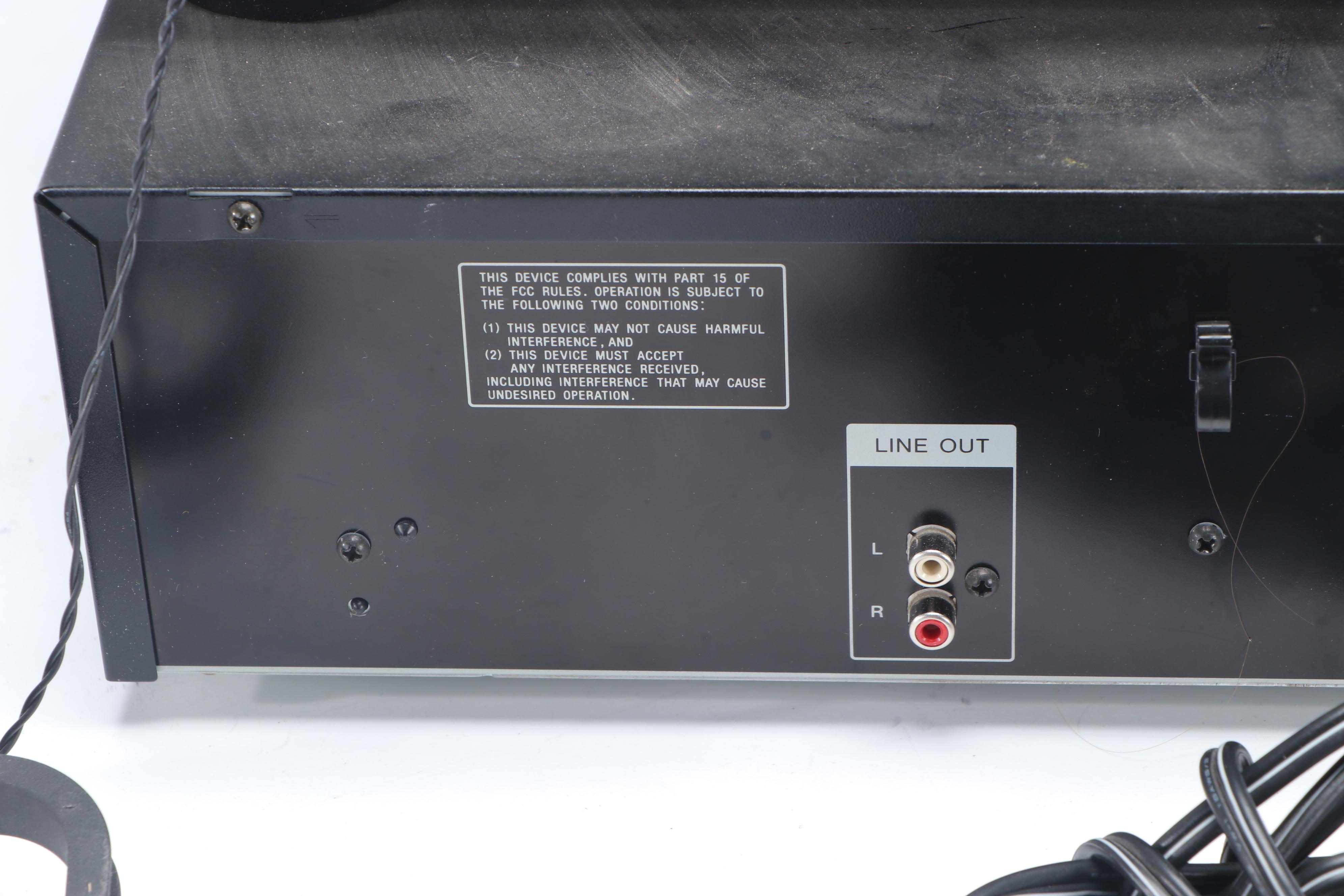 Sony Receiver, Cassette Deck and Disc Player with Speakers