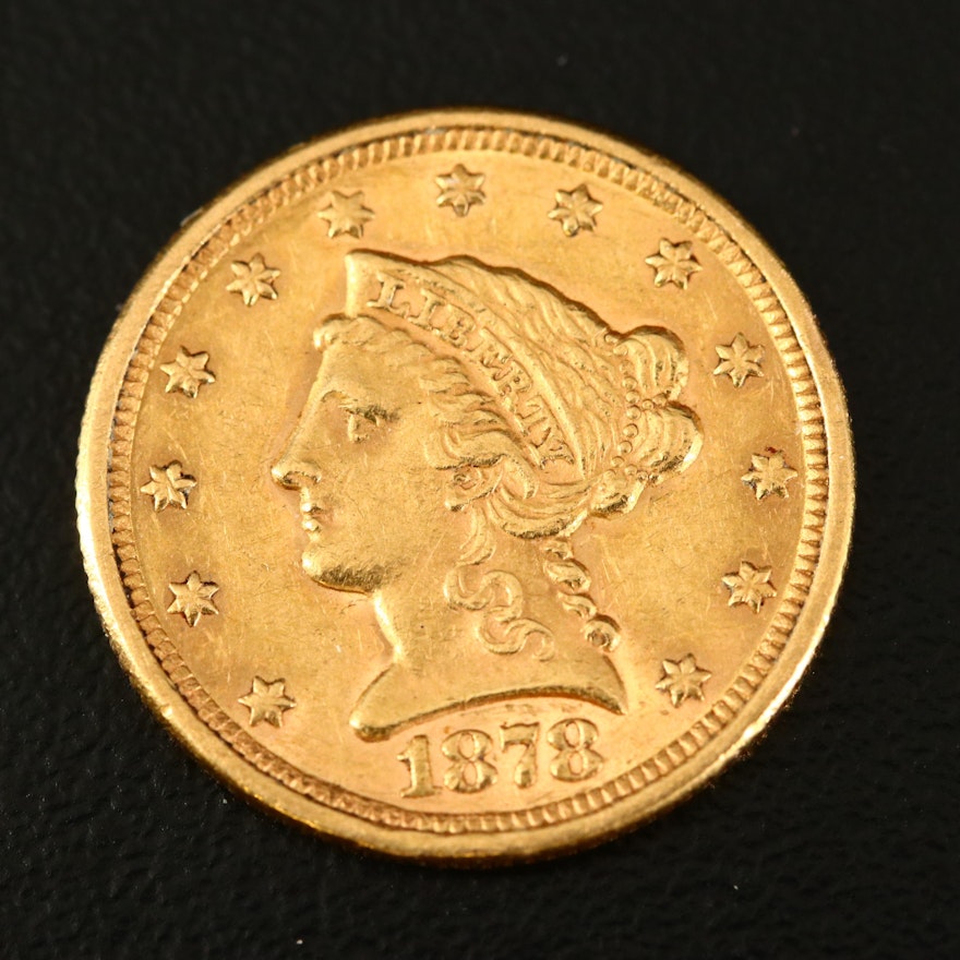 1878 Liberty Head $2 1/2 Gold Coin