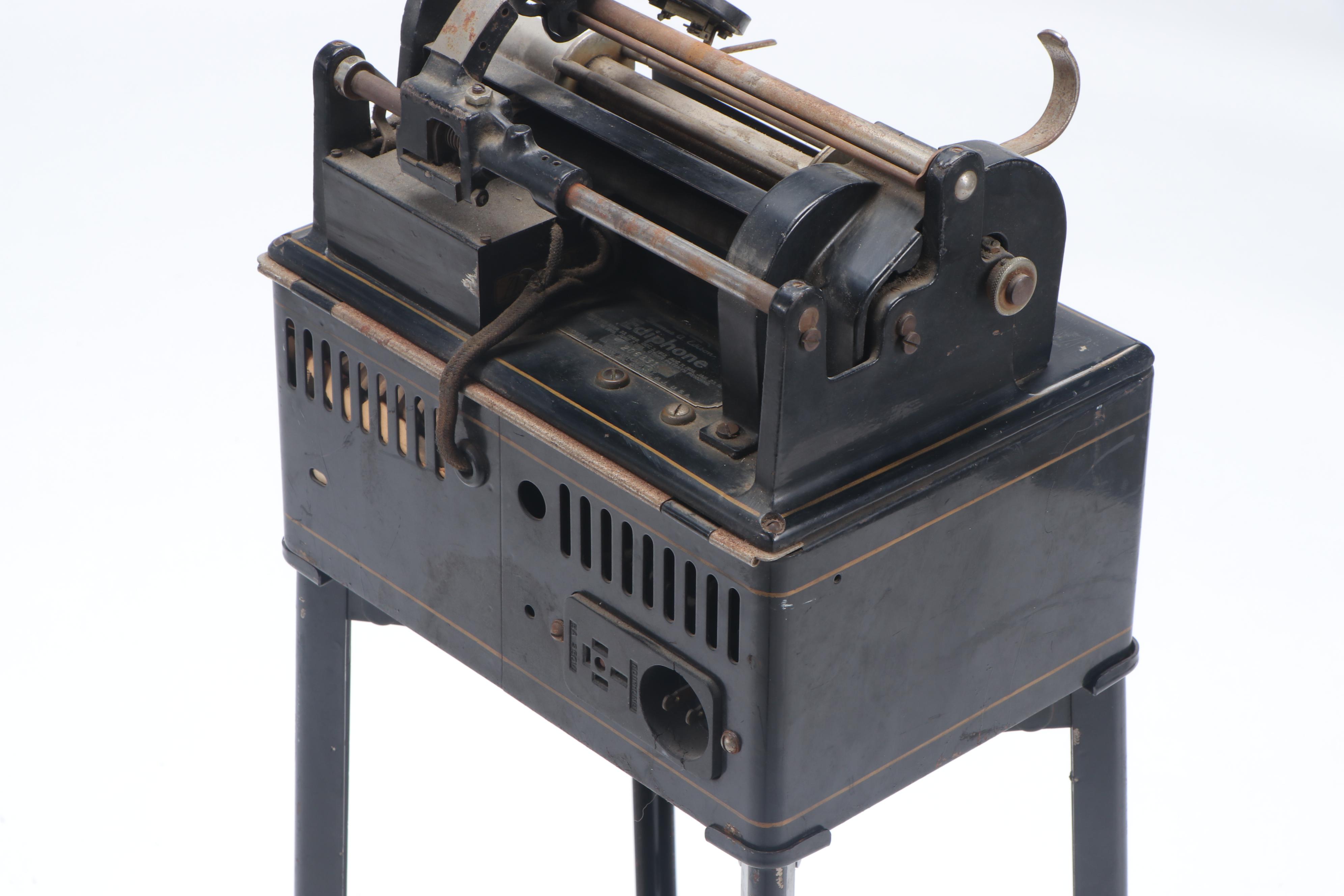 Thomas A. Edison Ediphone Dictation Machine, Early 20th Century