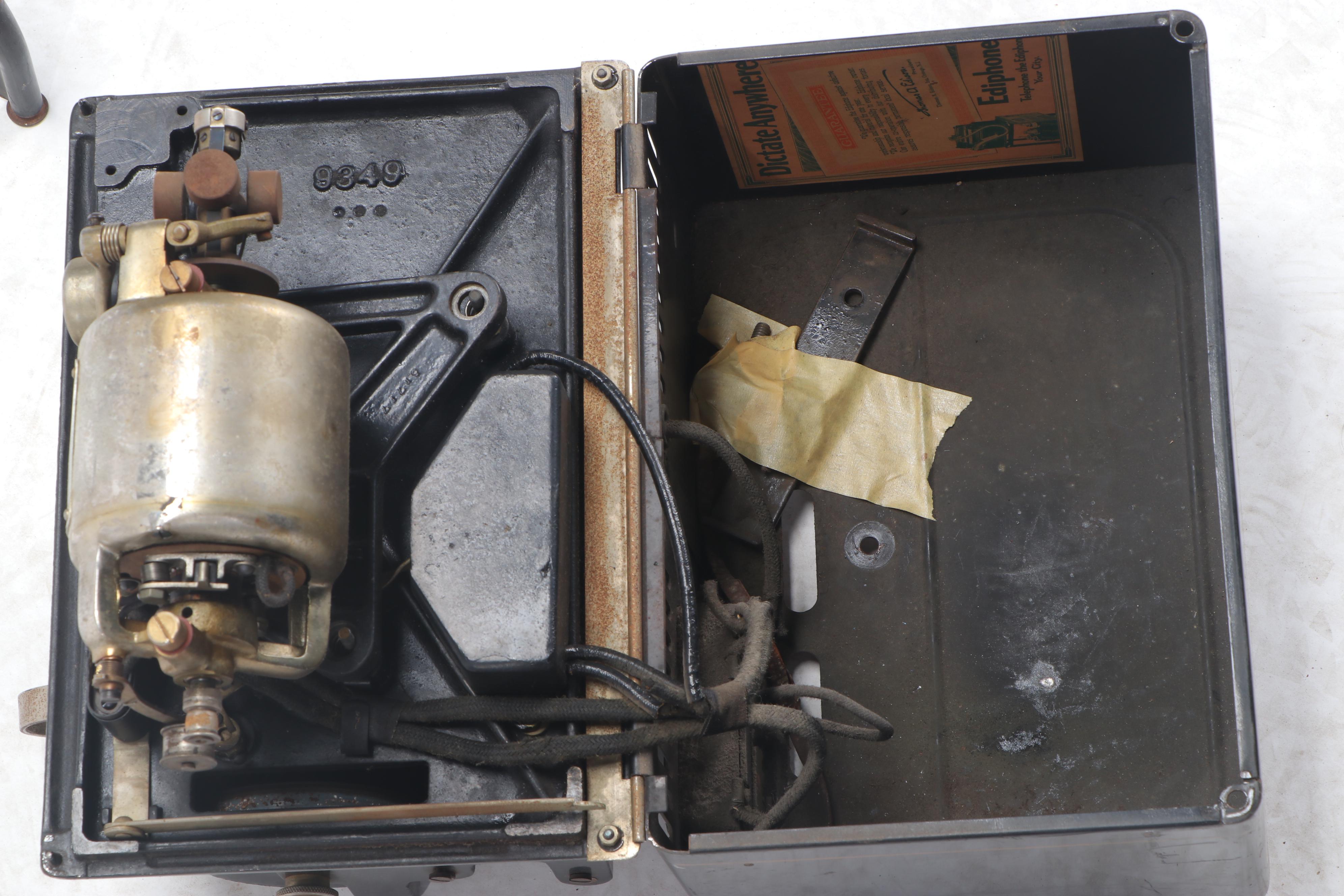 Thomas A. Edison Ediphone Dictation Machine, Early 20th Century