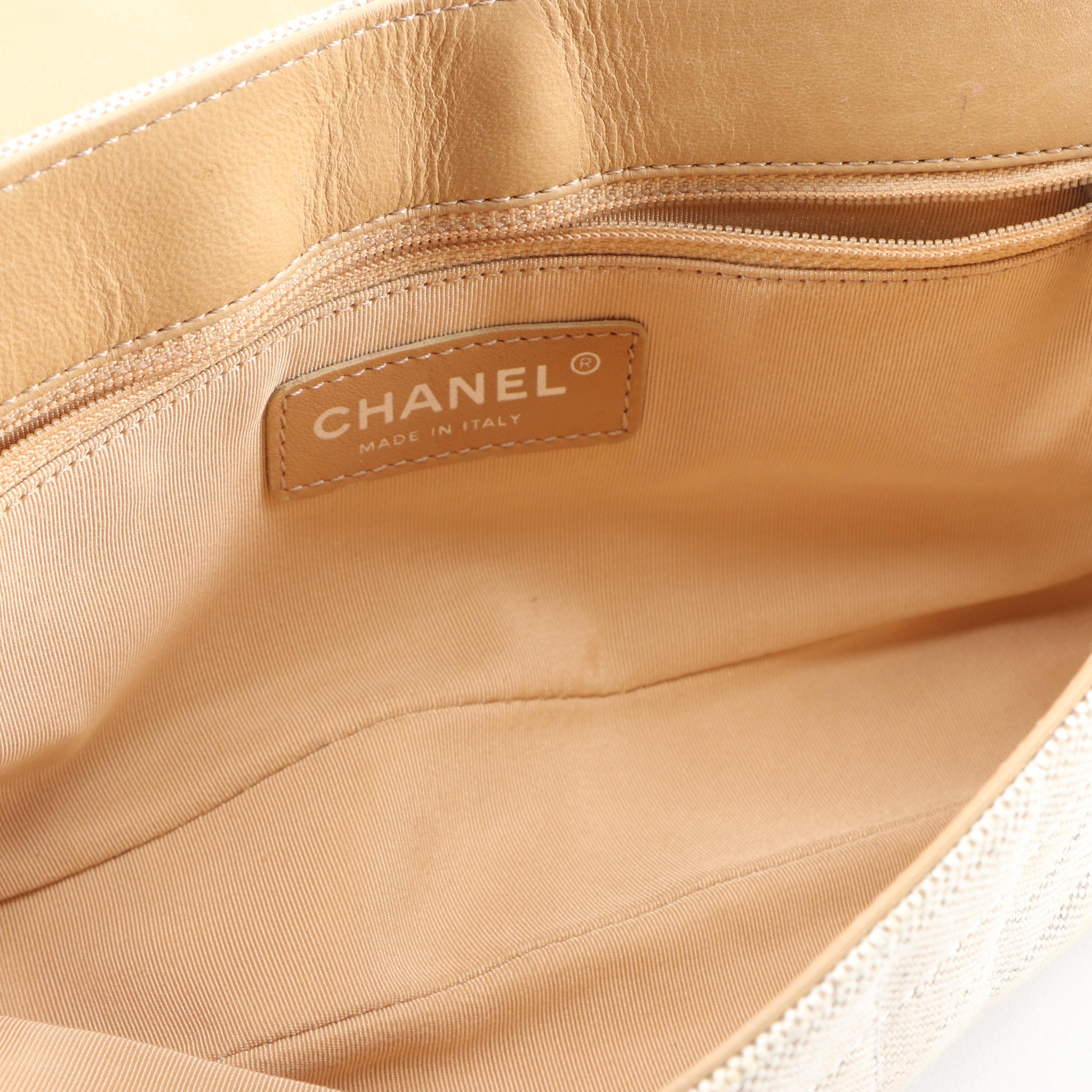 Chanel No. 5 Camellia Canvas and Patent Leather Front Flap Bag