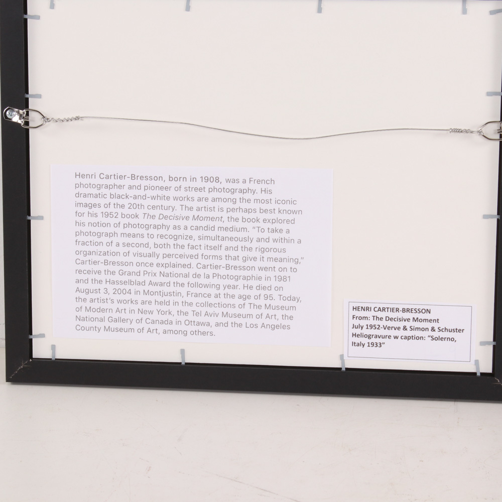 Henri Cartier-Bresson Photogravures From "The Decisive Moment", 1952