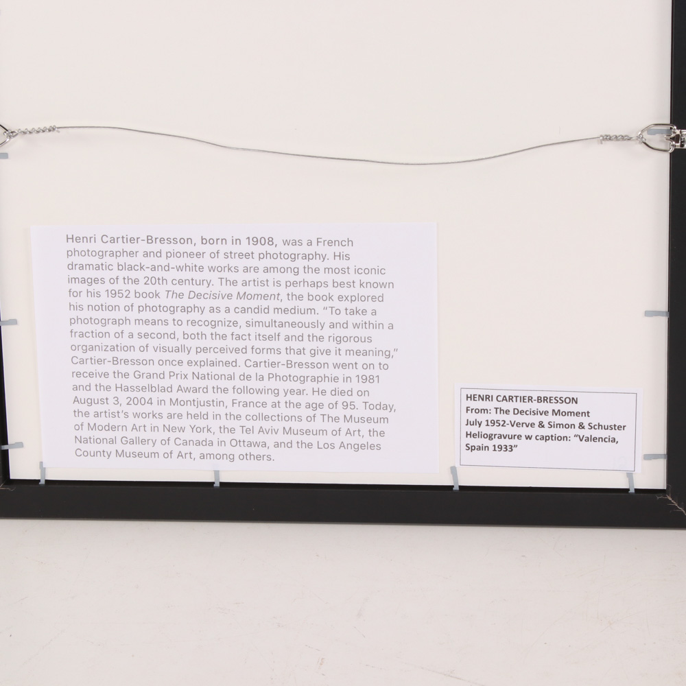 Henri Cartier-Bresson Photogravures From "The Decisive Moment", 1952