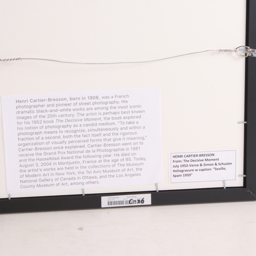 Henri Cartier-Bresson Photogravures From "The Decisive Moment", 1952