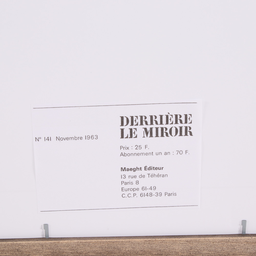 Alexander Calder Lithograph for "Derrière le Miroir," 1963