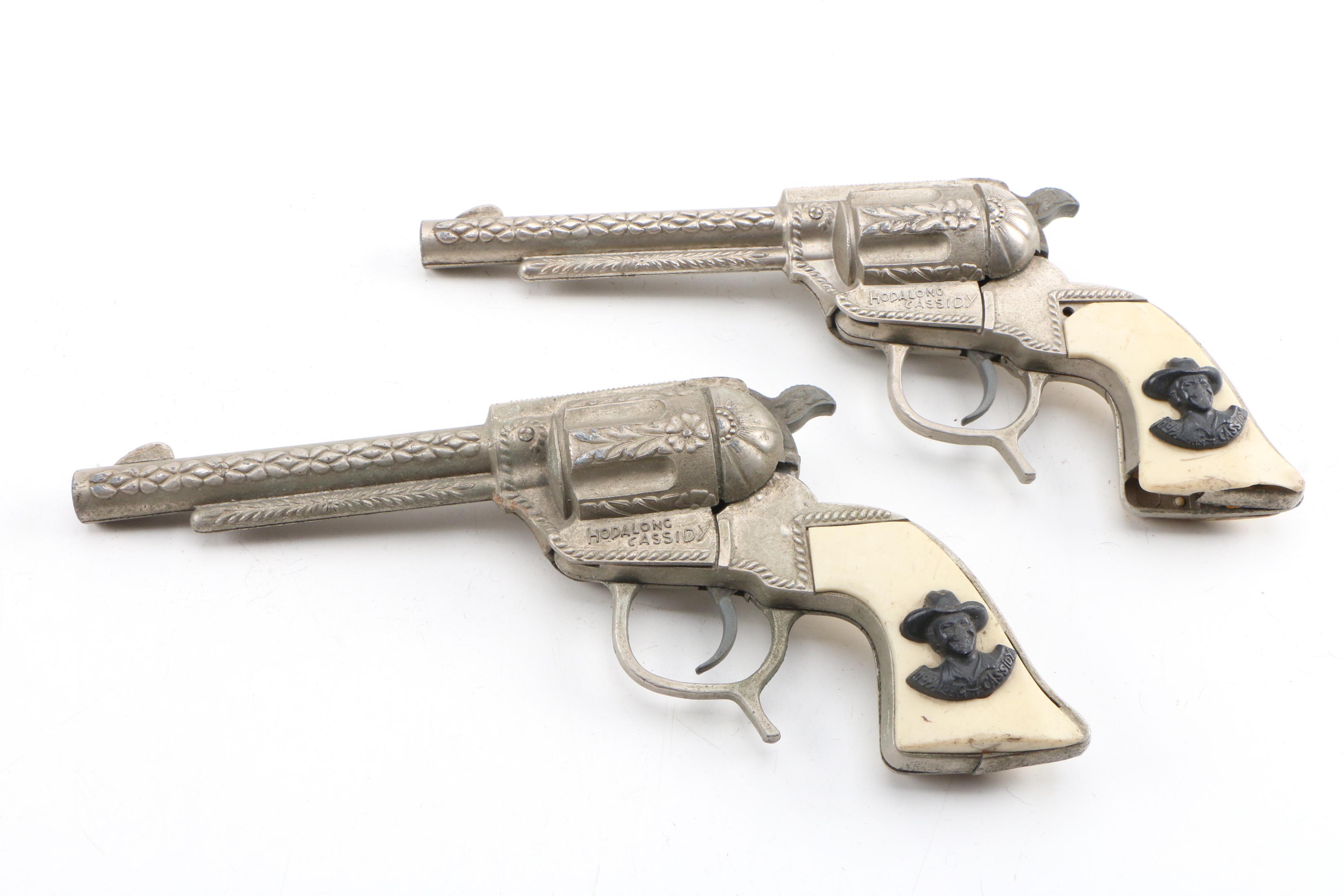 Wyandotte Hopalong Cassidy Toy Cap Guns with Holster, circa 1955