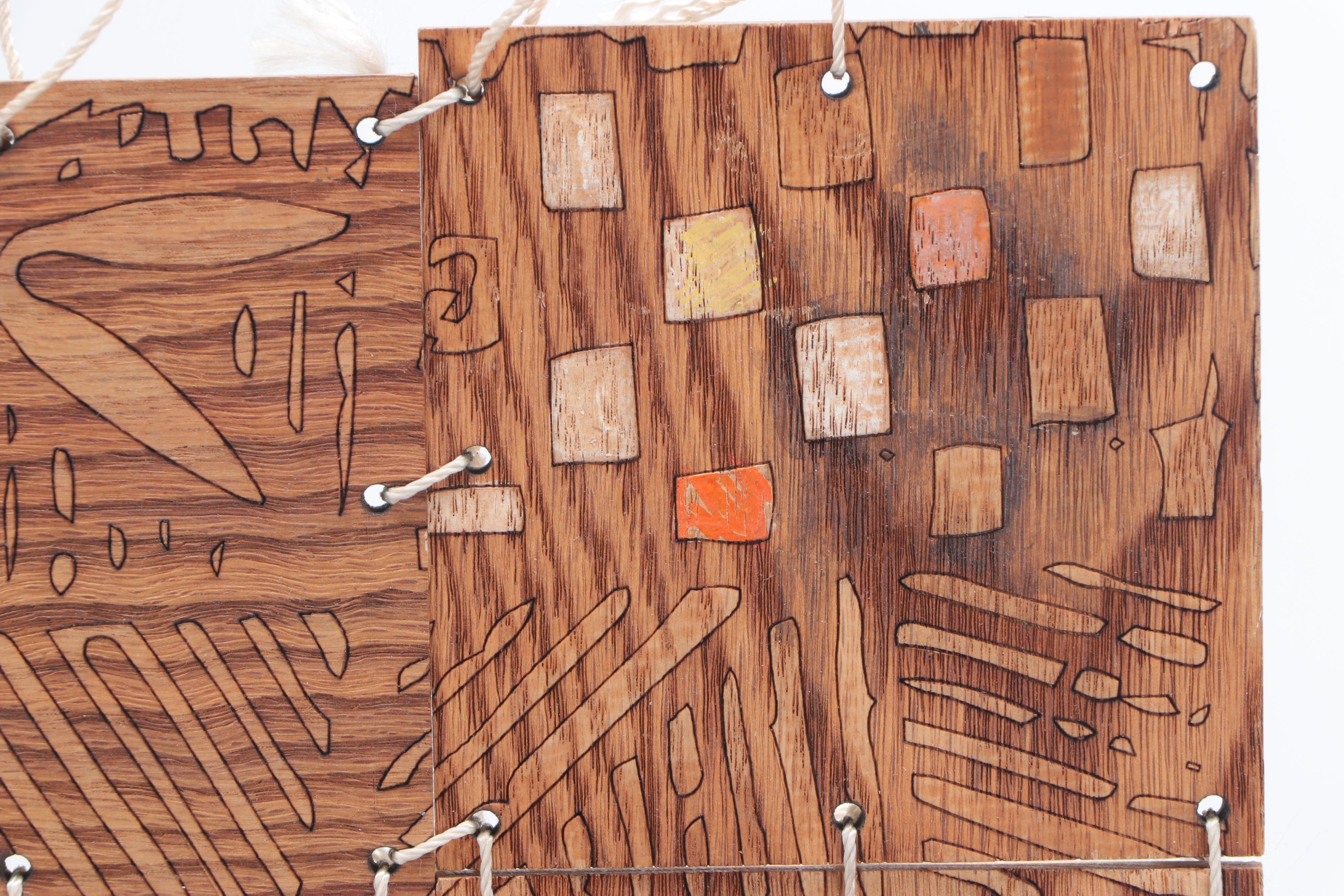 Abiola Idowu Monumental Mixed Media Composition