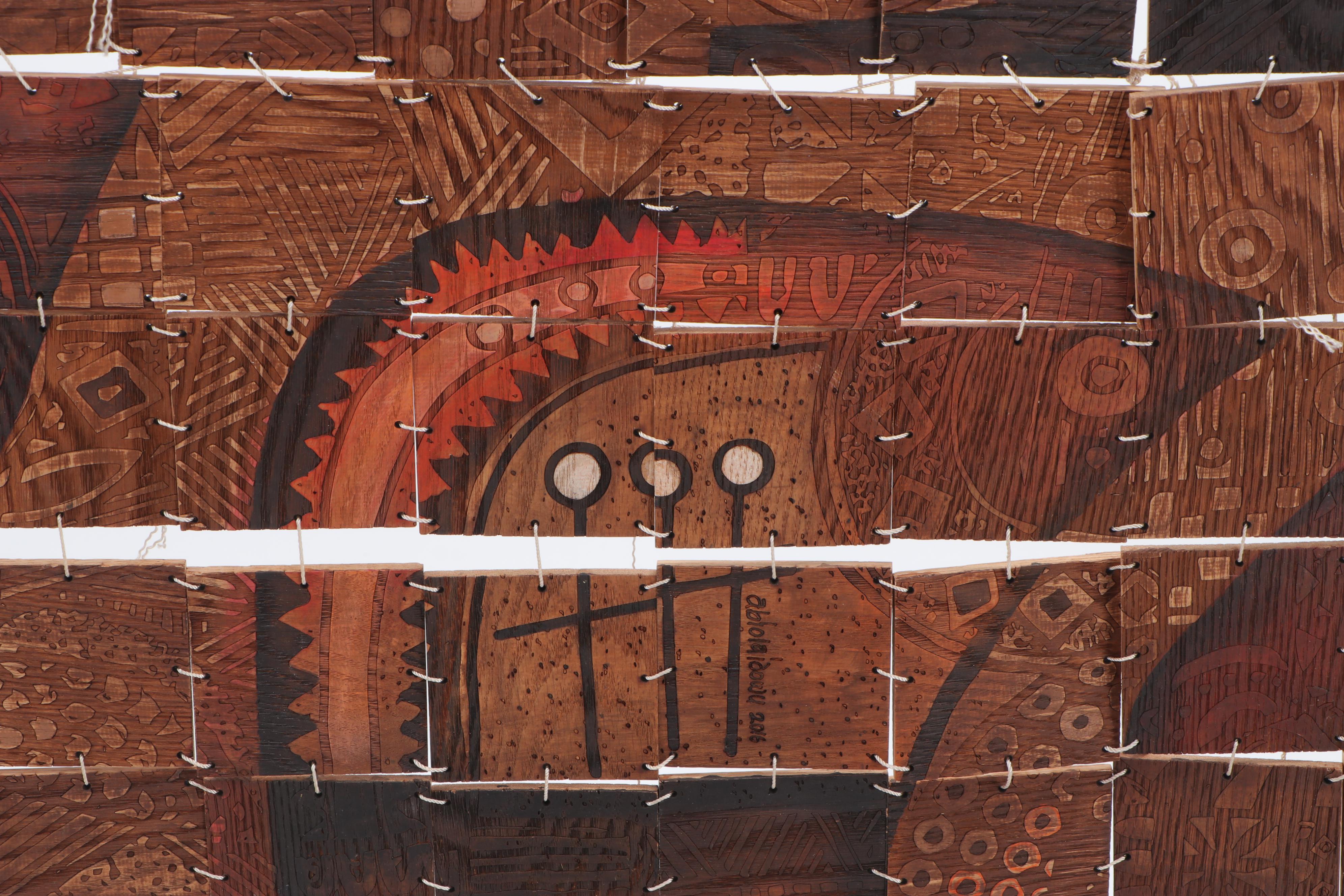 Abiola Idowu Monumental Mixed Media Composition