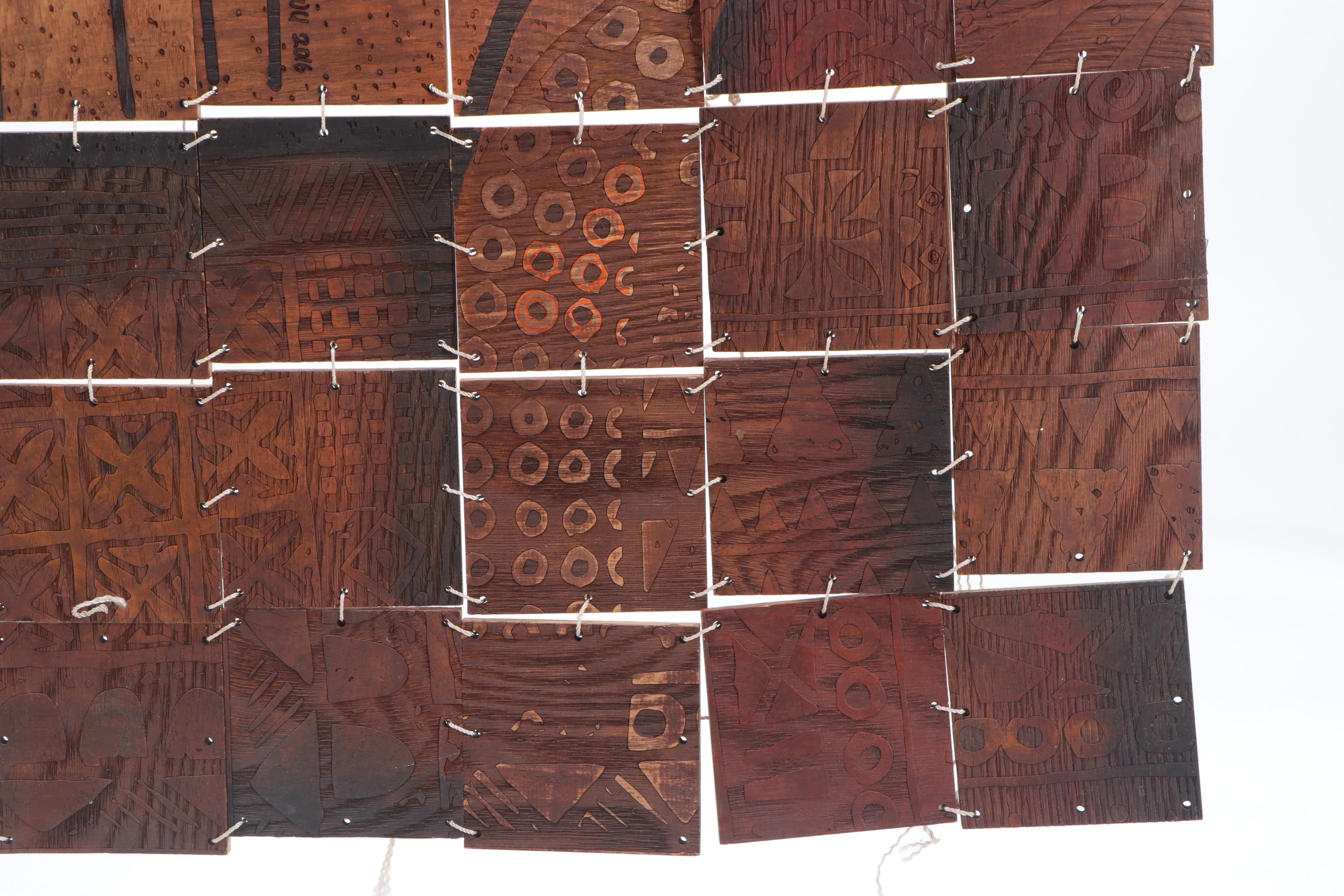 Abiola Idowu Monumental Mixed Media Composition