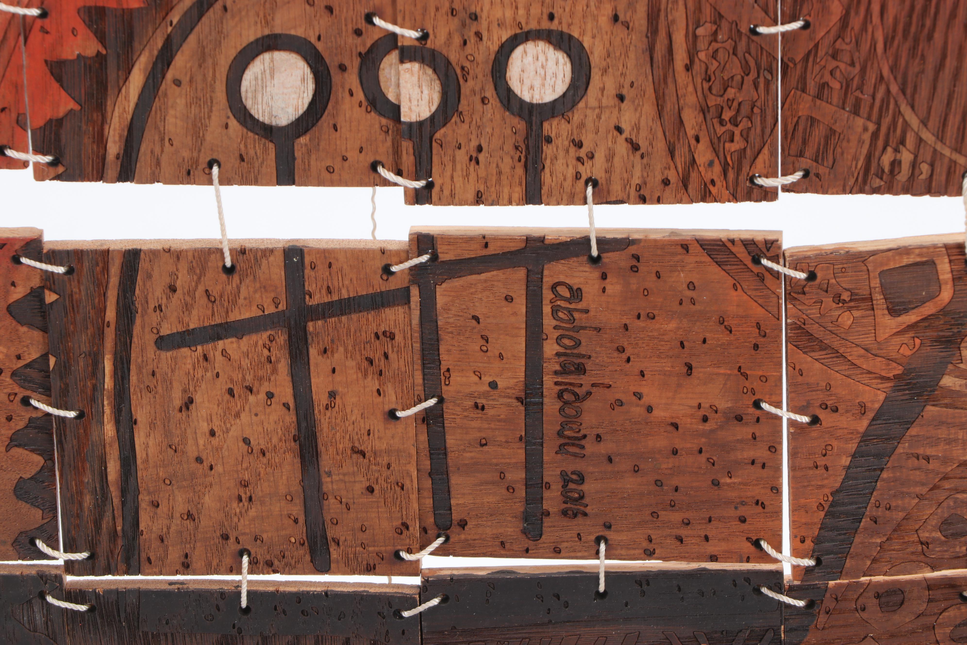 Abiola Idowu Monumental Mixed Media Composition