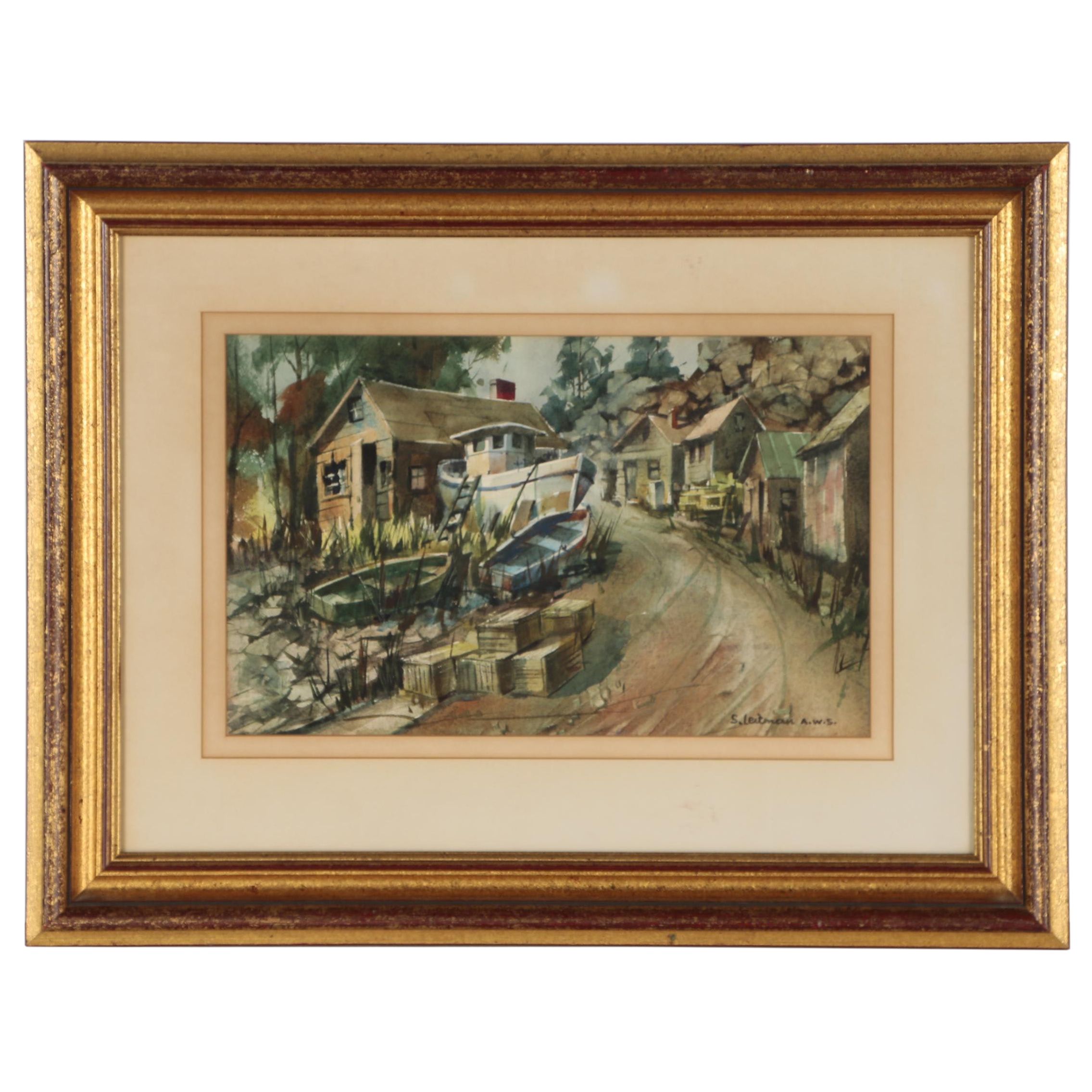 Samuel Leitman Watercolor Painting