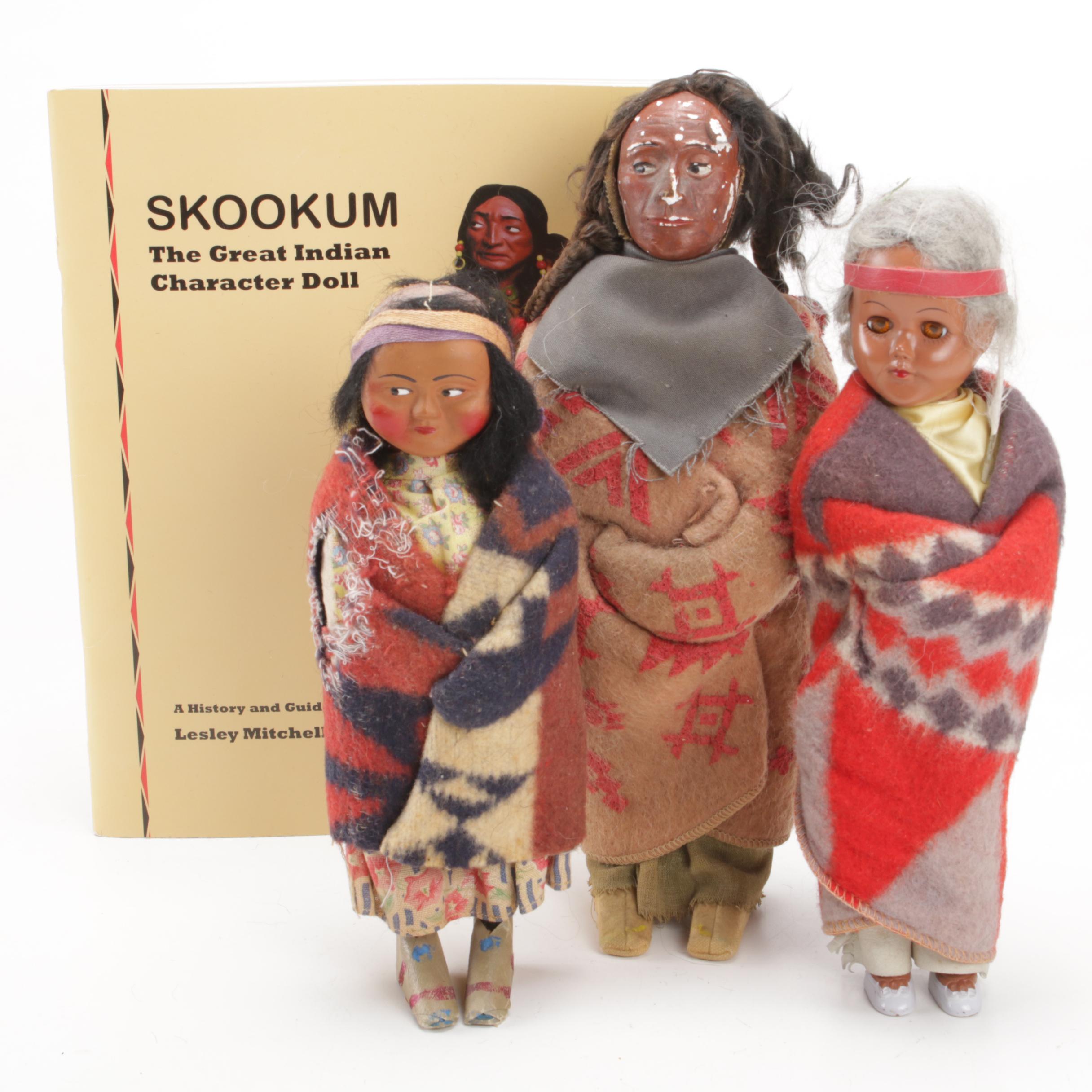 "Skookum: The Great Indian Character Doll" Book with Handmade Dolls