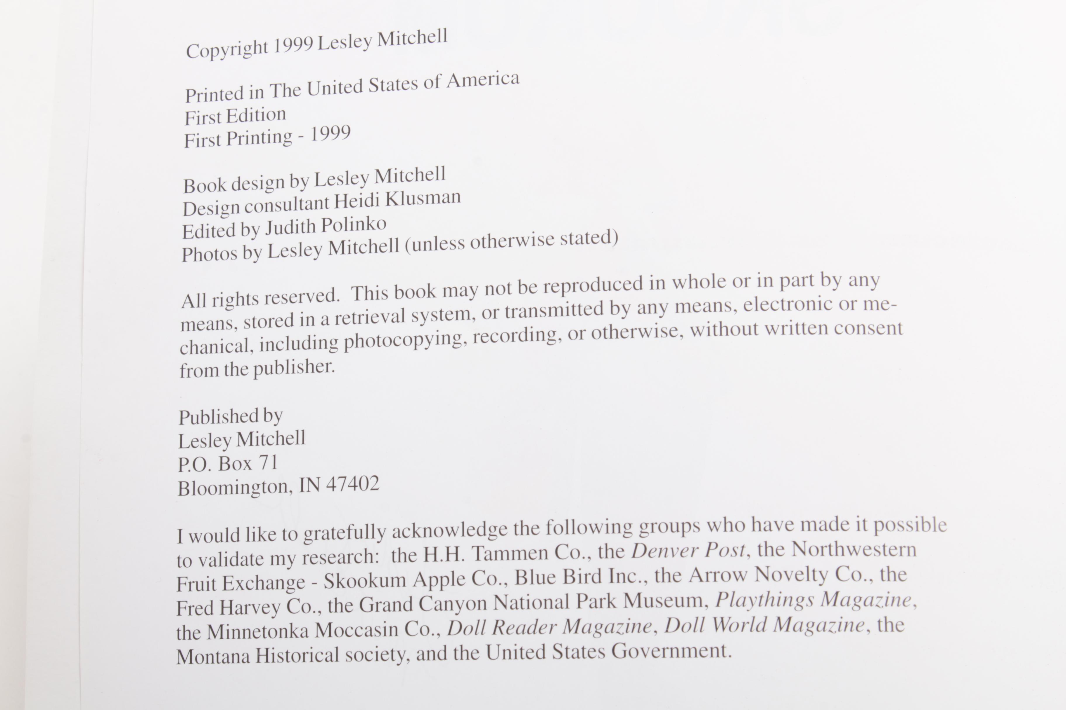 "Skookum: The Great Indian Character Doll" Book with Handmade Dolls