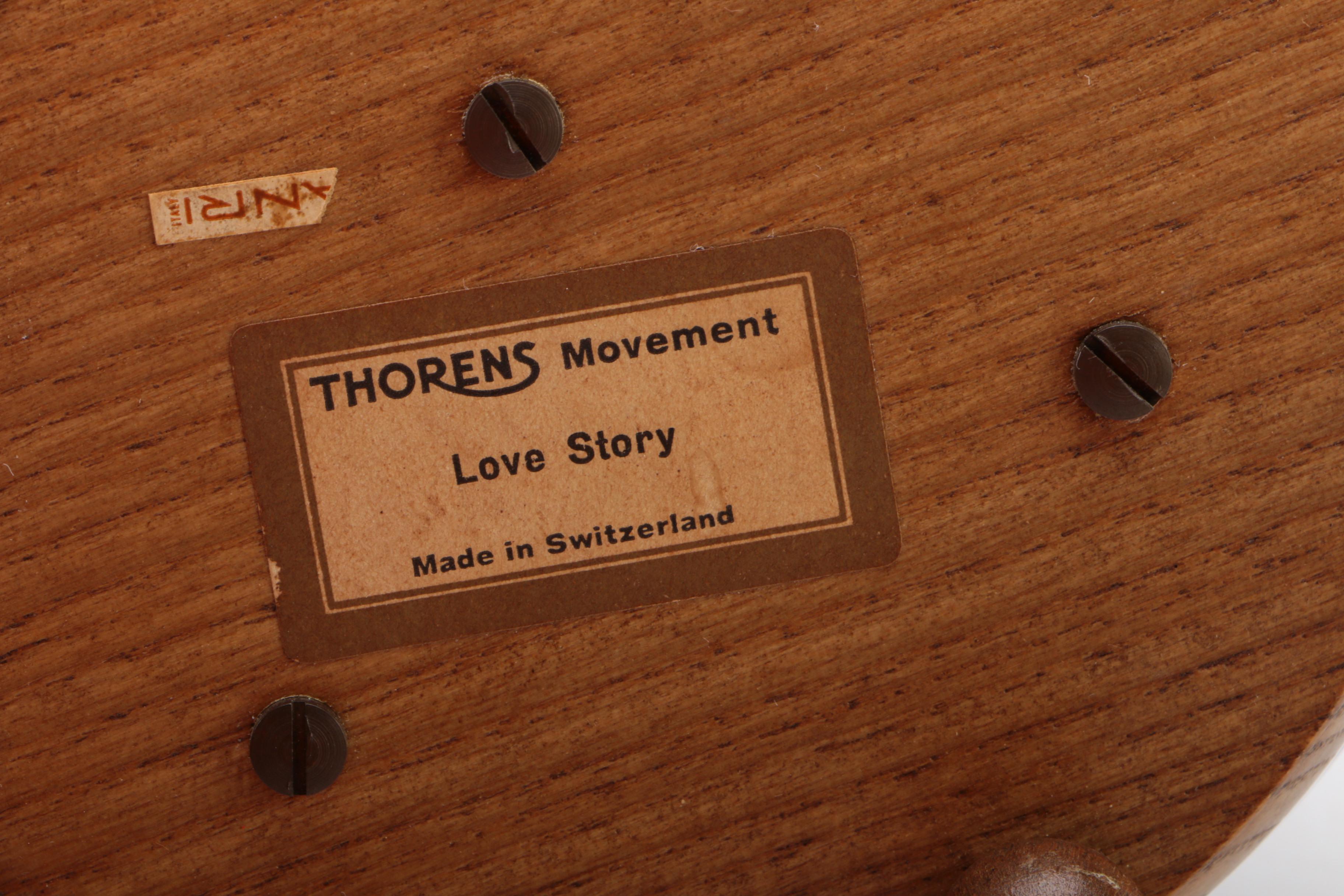 Thorens Swiss and Italian "Love Story" Theme Music Box, 1960s–1970s