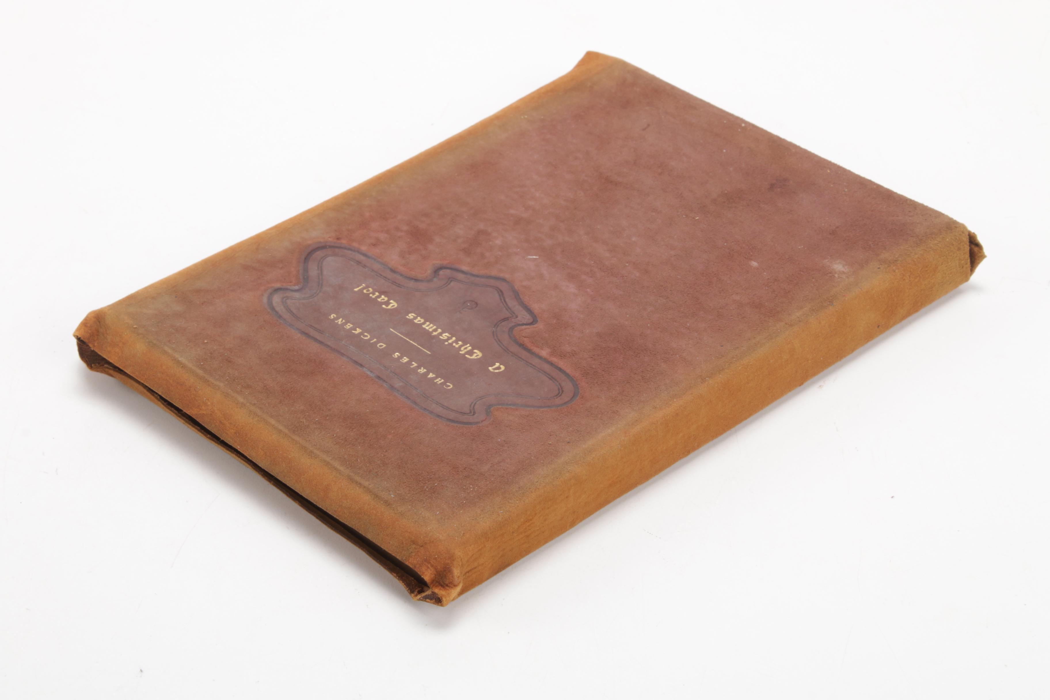Leather Bound "A Christmas Carol" by Charles Dickens, 1902