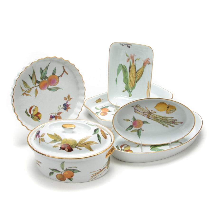 Royal Worcester "Evesham" Porcelain Serveware