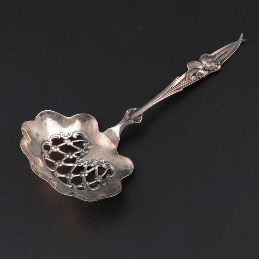 Whiting Mfg. Co. Sterling Silver Pierced Bonbon Spoon, Early/Mid 20th Century