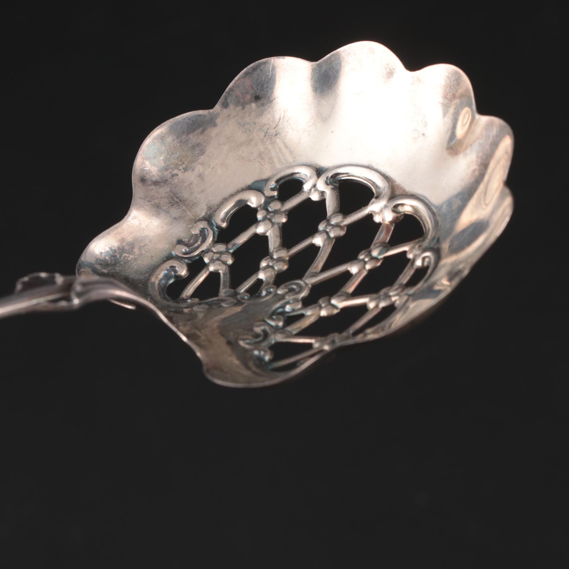 Whiting Mfg. Co. Sterling Silver Pierced Bonbon Spoon, Early/Mid 20th Century