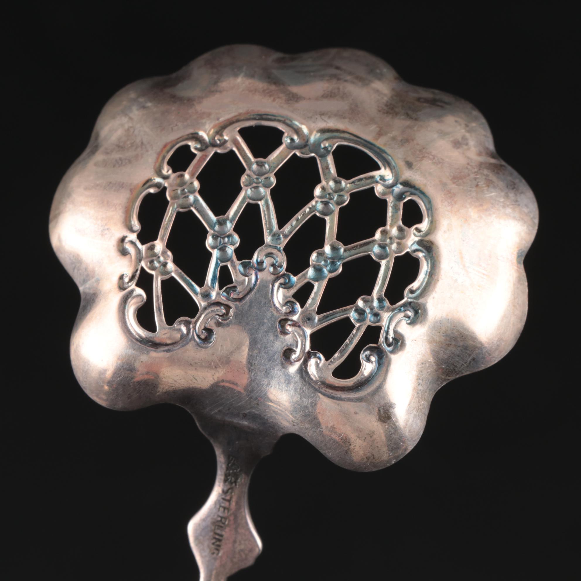 Whiting Mfg. Co. Sterling Silver Pierced Bonbon Spoon, Early/Mid 20th Century