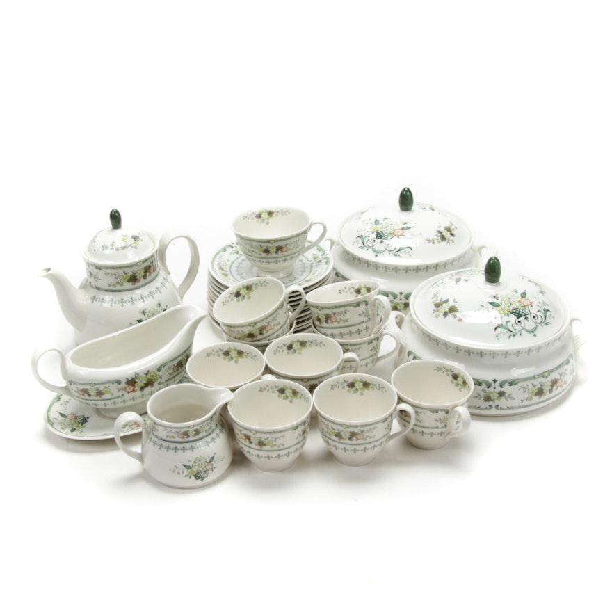 Royal Doulton "Provencal" Porcelain Serveware, Mid to Late 20th Century