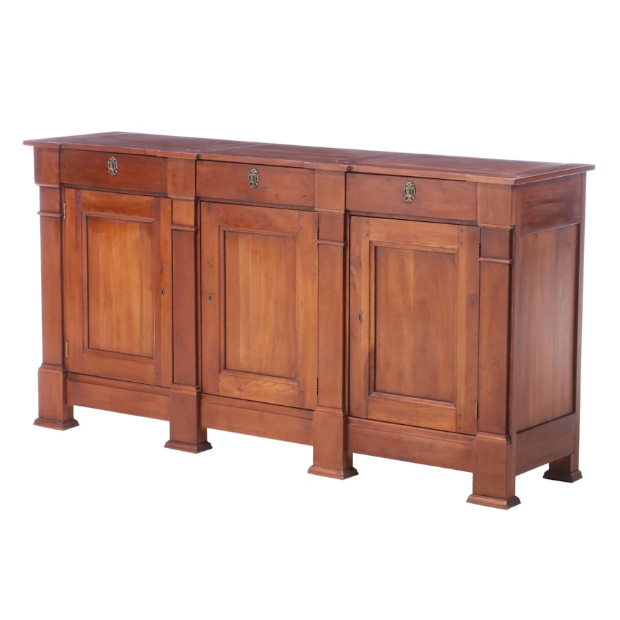 Henredon Cherrywood Triple-Breakfront Sideboard