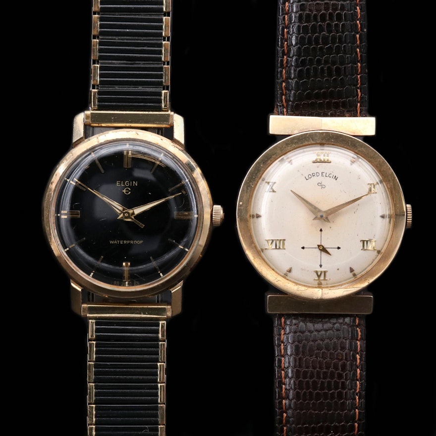 Vintage Lord Elgin and Elgin Stem Wind Wristwatches