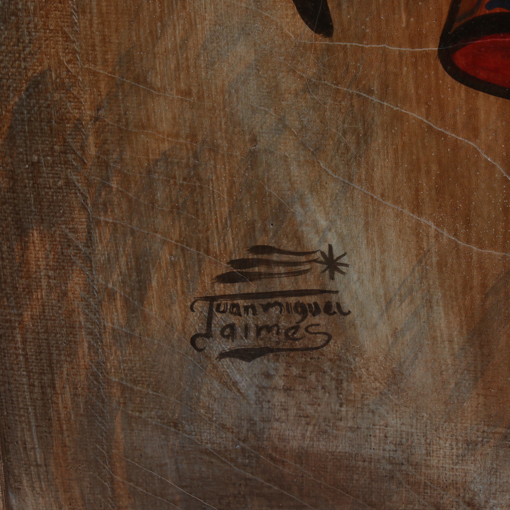 Juan Miguel Jaimes Cuzco School Oil Painting of Archangel Michael