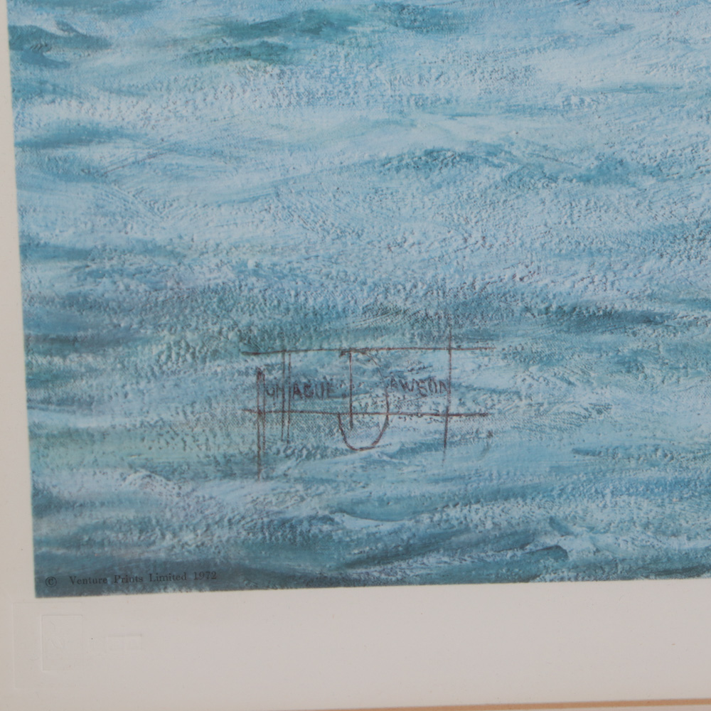 Montague Dawson Offset Lithograph "The Battle of Trafalgar", 1972