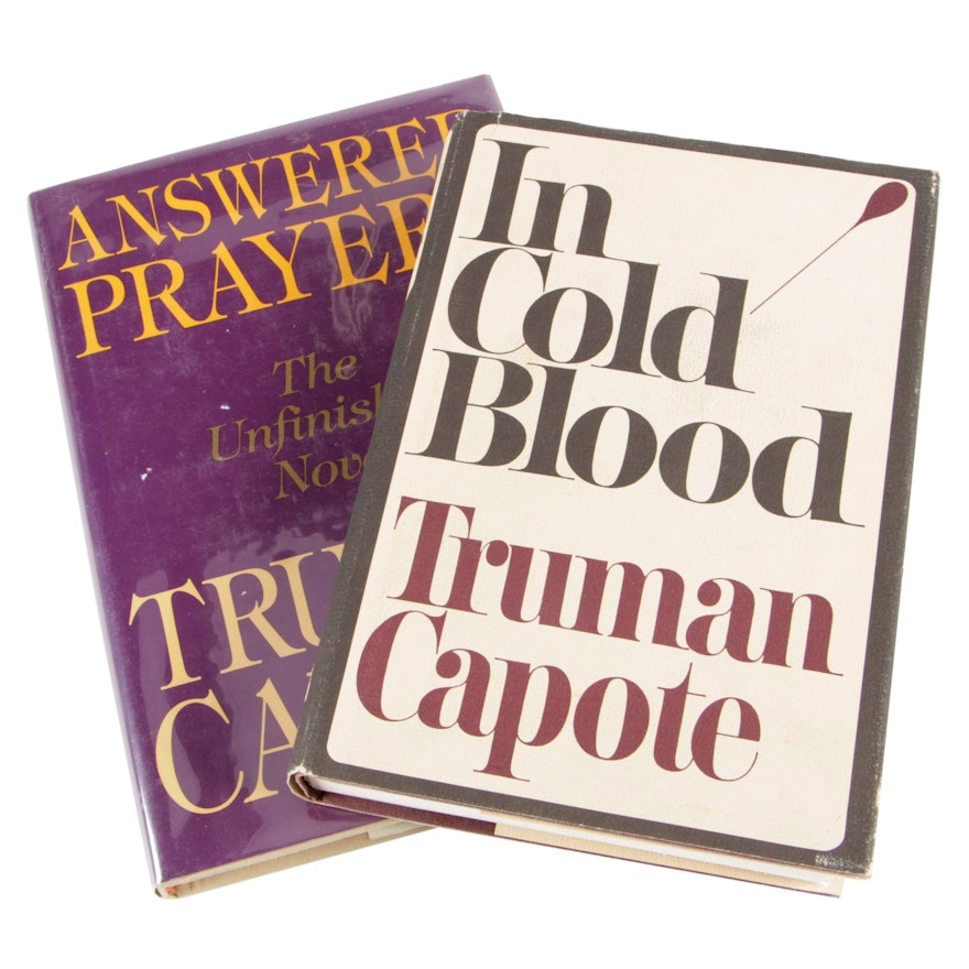 First Trade Edition "In Cold Blood" and "Answered Prayers" by Truman Capote