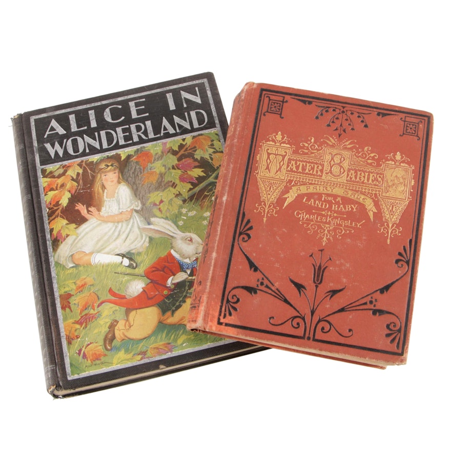 1881 "The Water-Babies" by Charles Kingsley with 1932 "Alice in Wonderland"