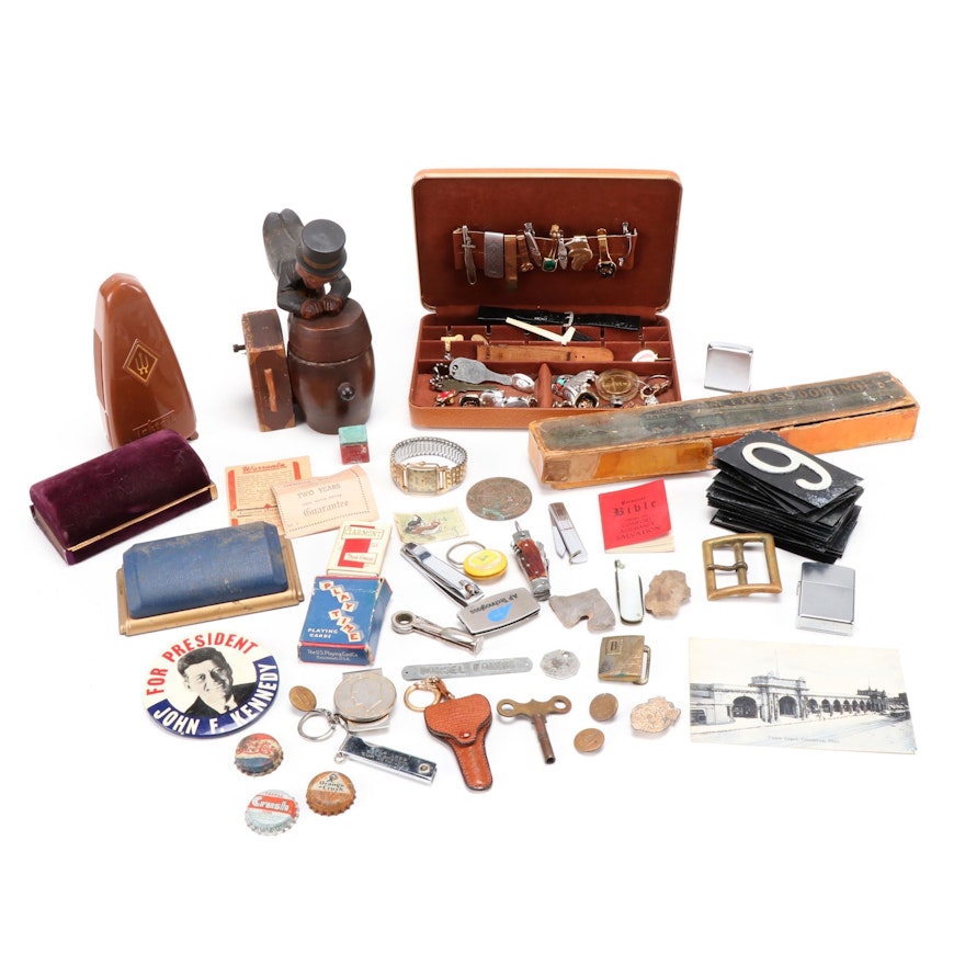 Presentation Boxes of Men's Jewelry, Organization Pins, Pocket Knives and More