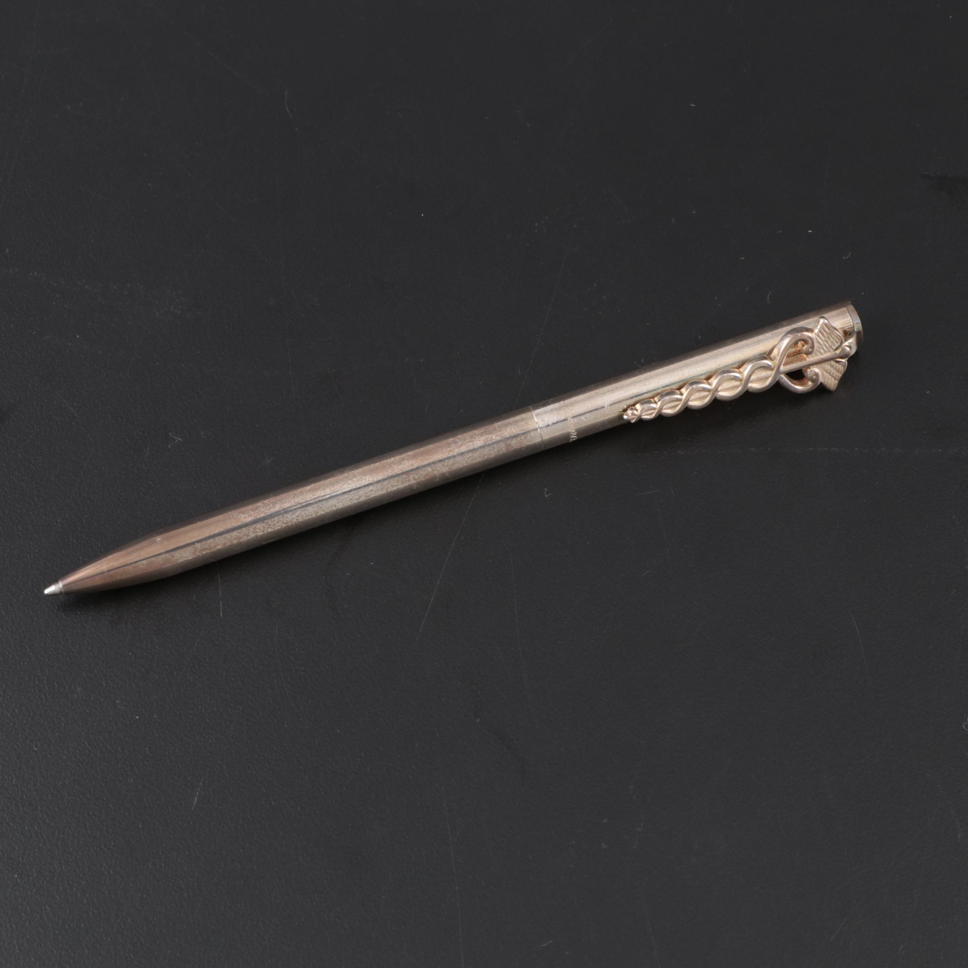 Tiffany & Co. Caduceus Clip Retractable Tip Ballpoint Pen