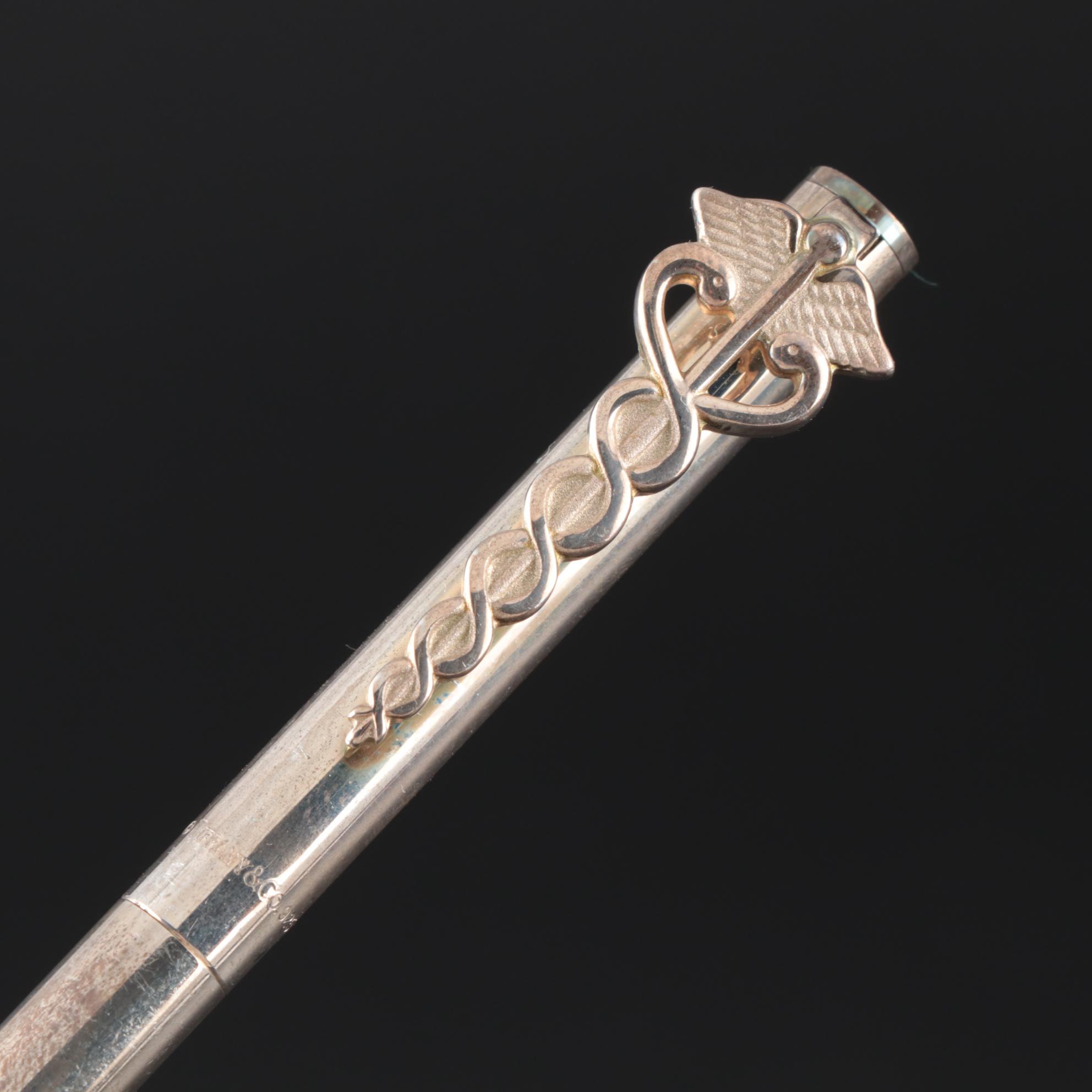 Tiffany & Co. Caduceus Clip Retractable Tip Ballpoint Pen