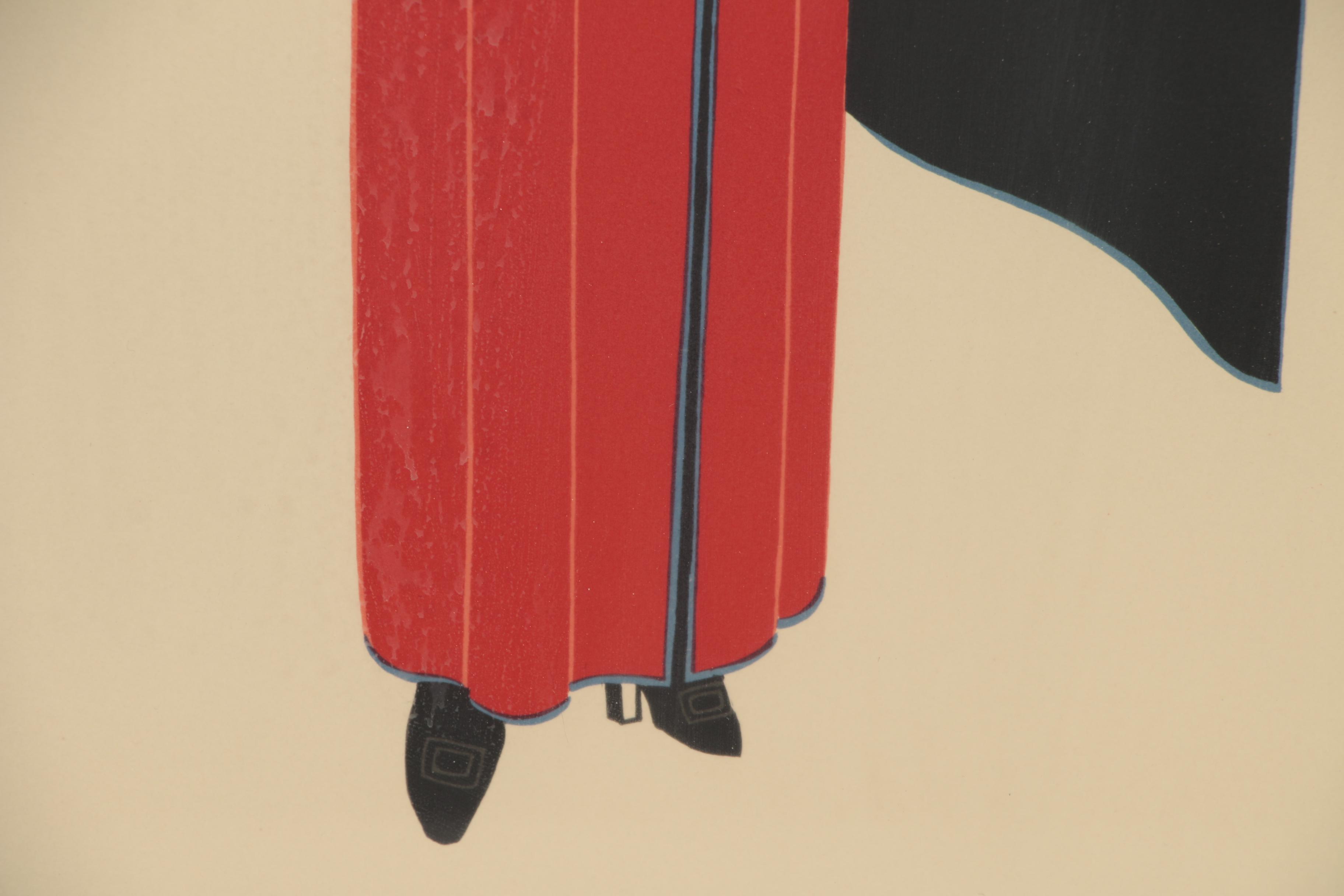 Erte Lithograph "Zaza", 1975