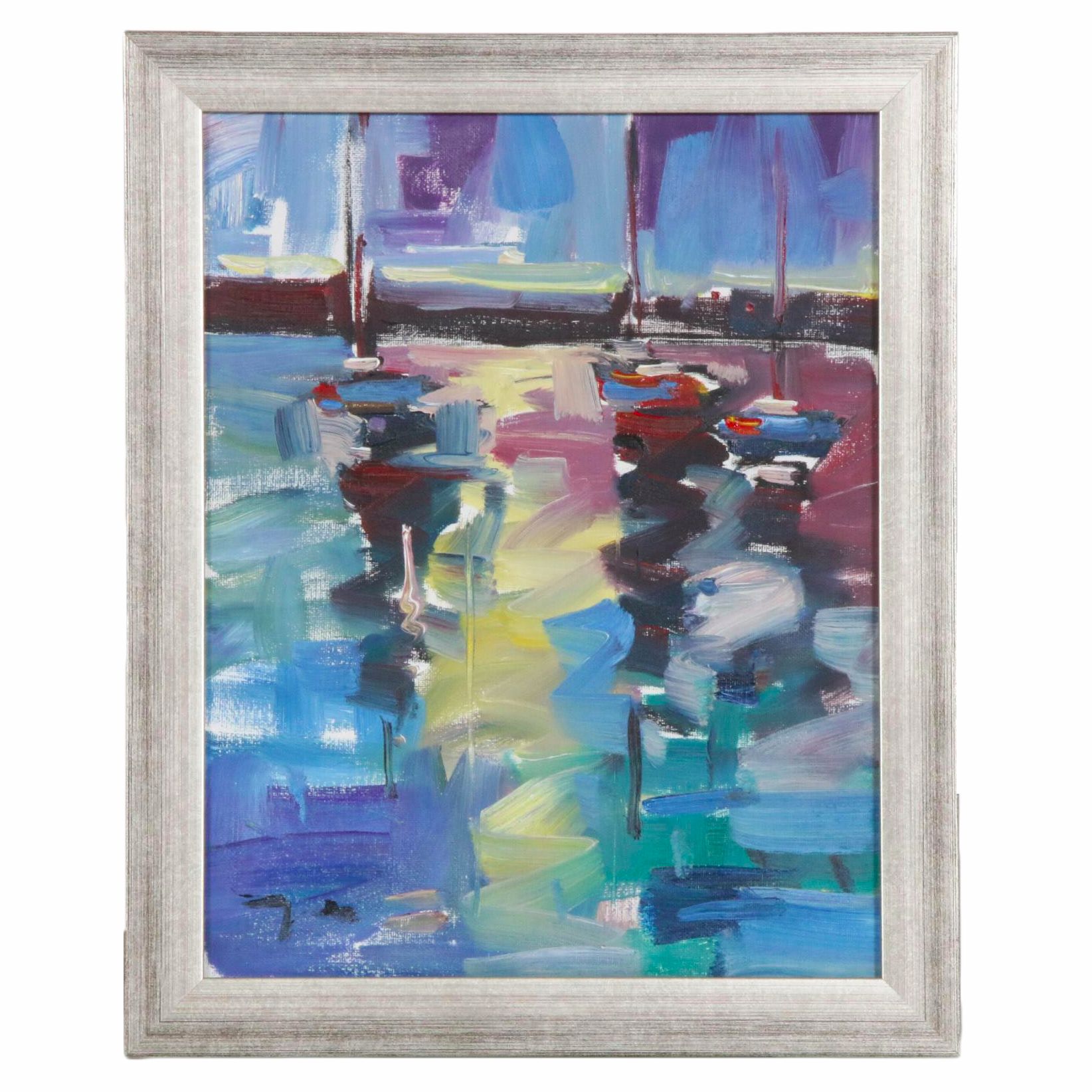 Jose Trujillo Oil Painting "Peaceful Sails"