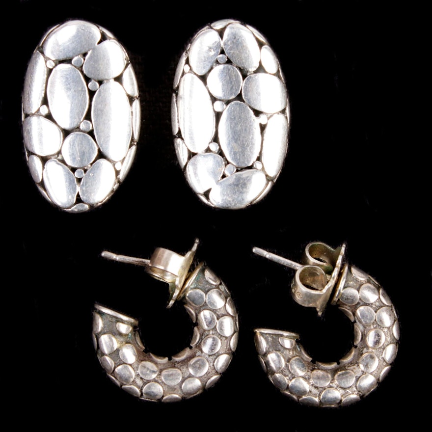 John Hardy Sterling Silver Earrings