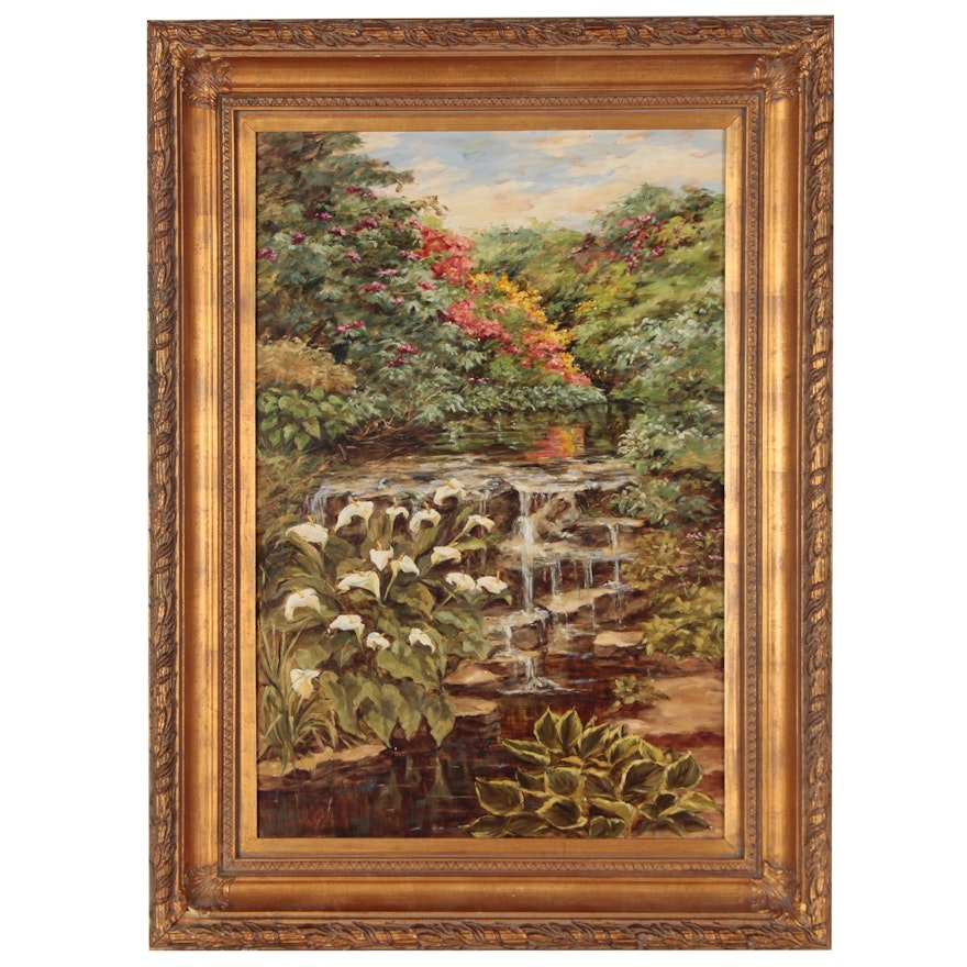 Tropical Landscape Oil Painting