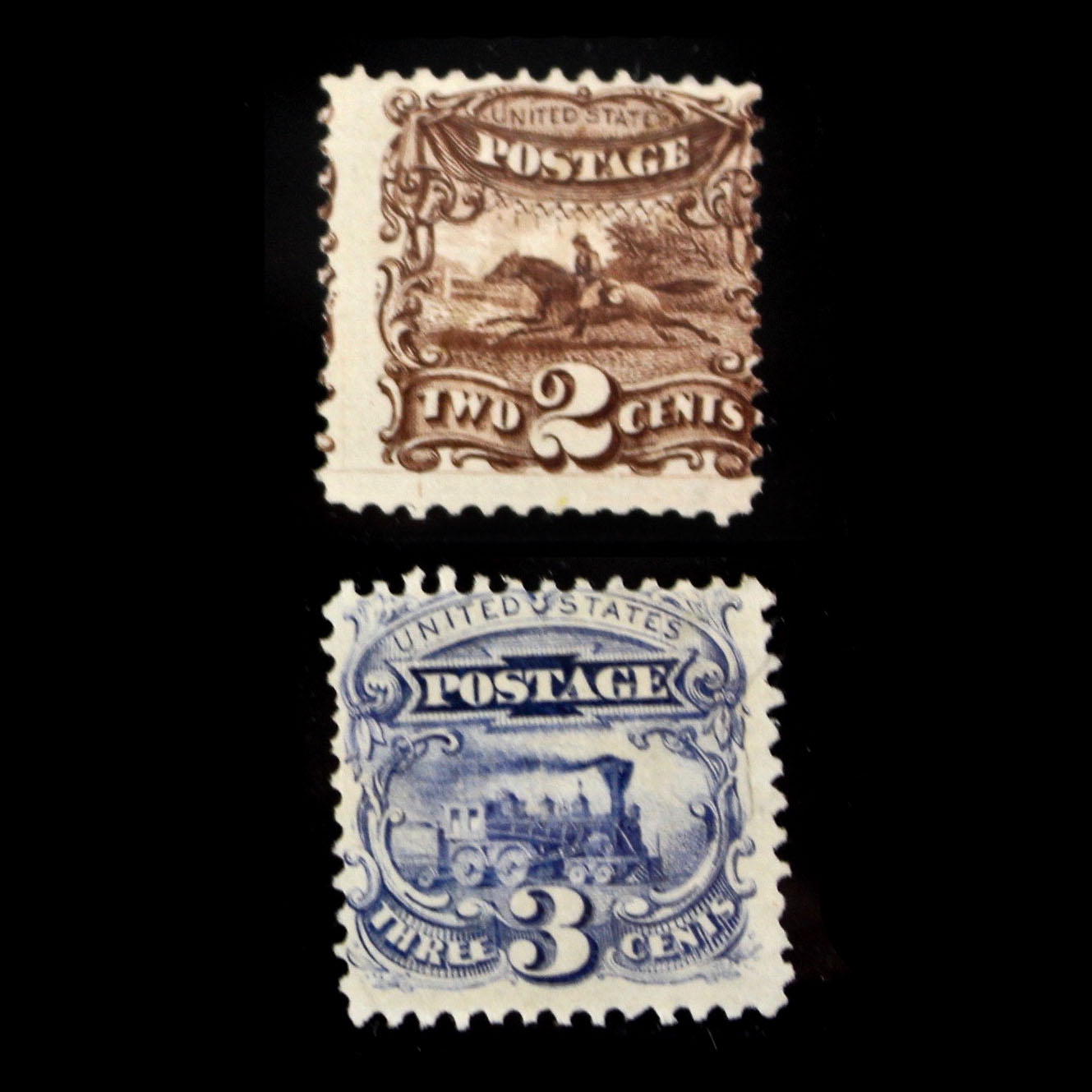 1869 US Pictorial Issue Stamps