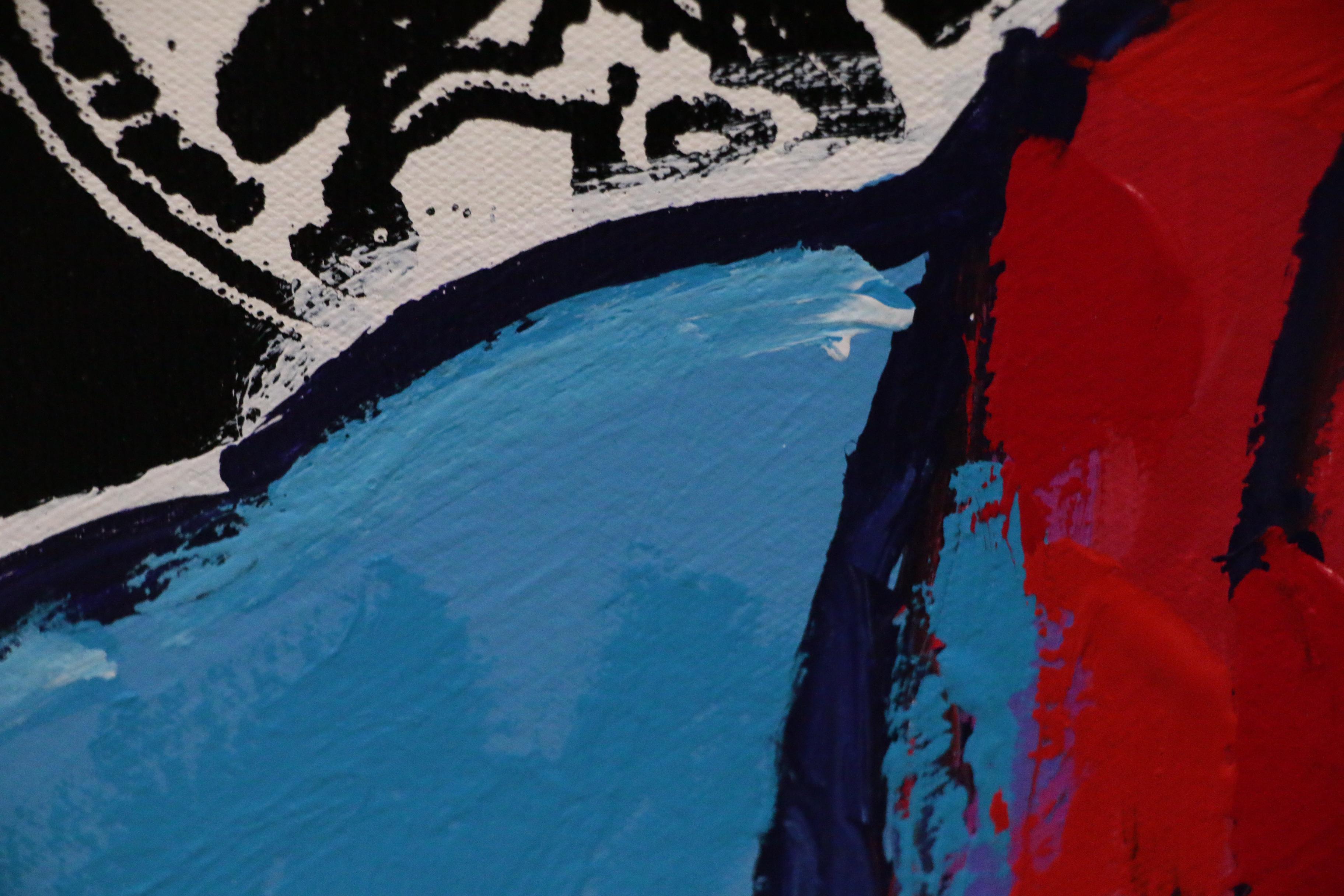 John Stango Monumental Pop Art Acrylic Painting of Superman