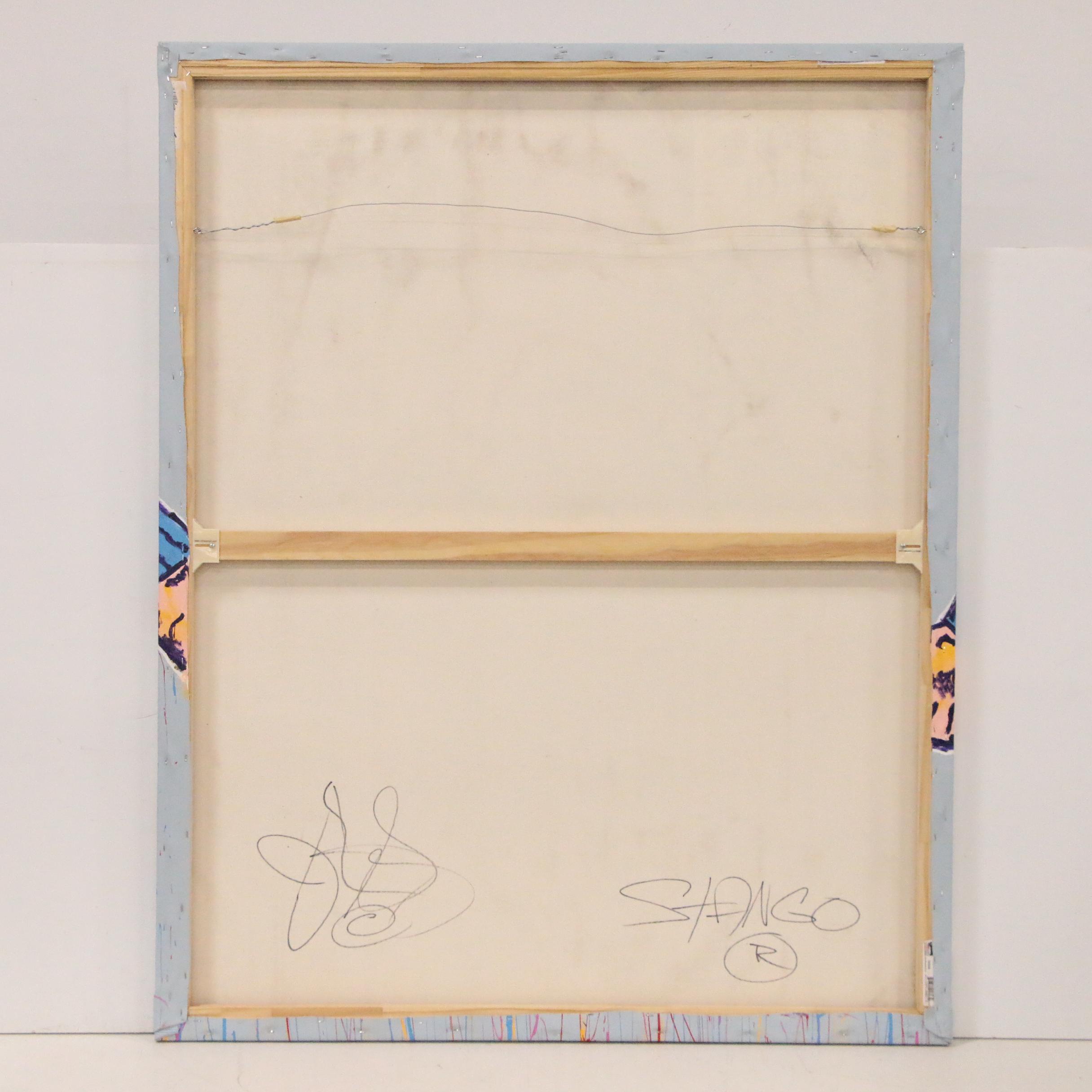 John Stango Monumental Pop Art Acrylic Painting of Superman