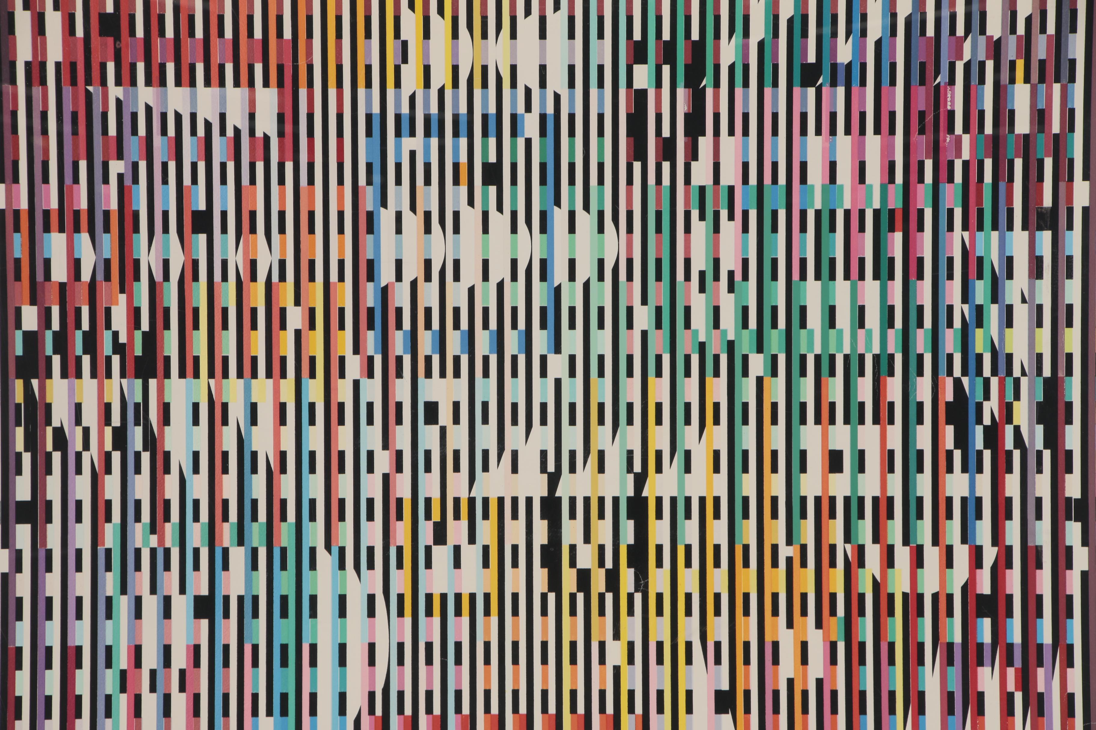 Yaacov Agam Geometric Abstract Serigraph