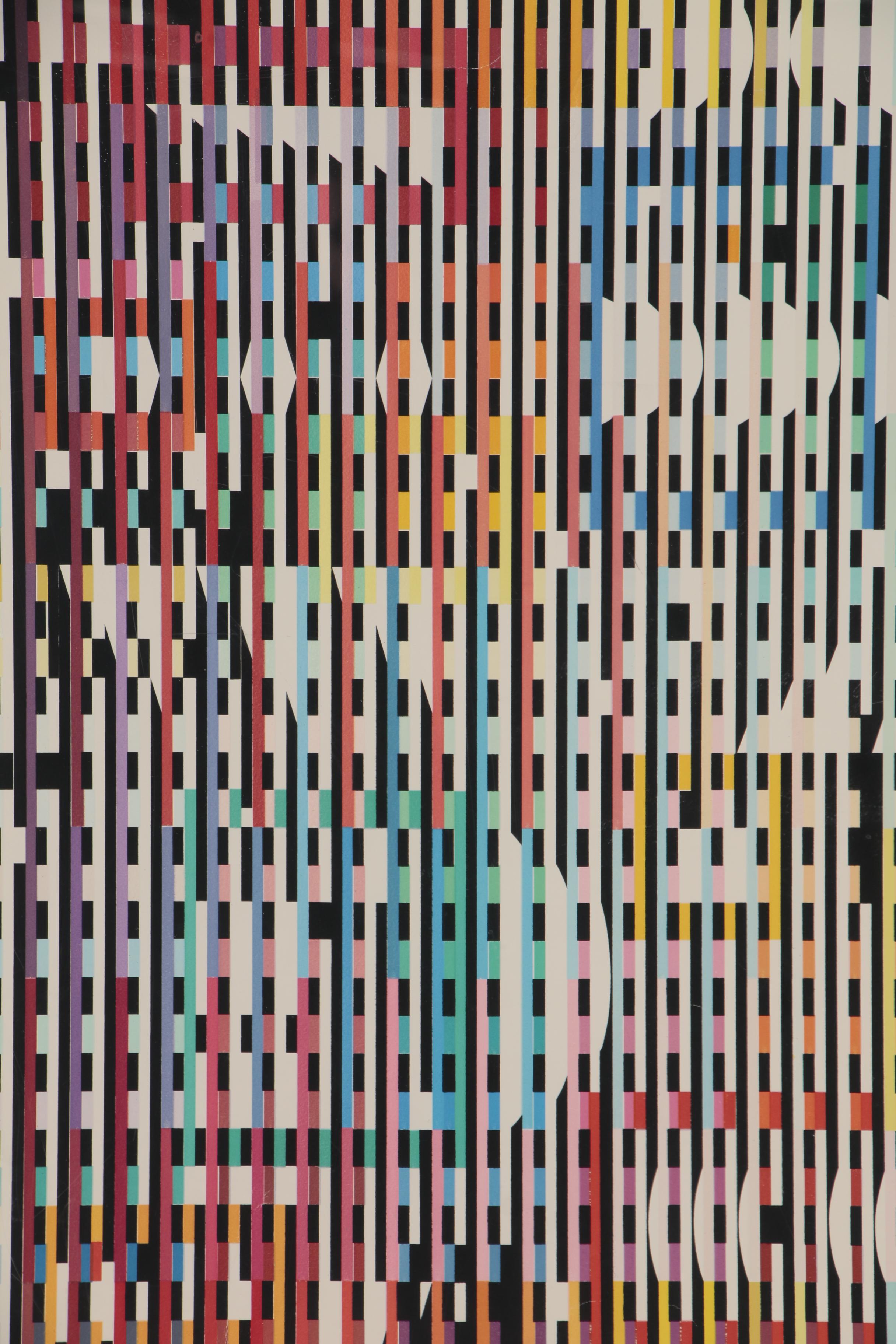 Yaacov Agam Geometric Abstract Serigraph