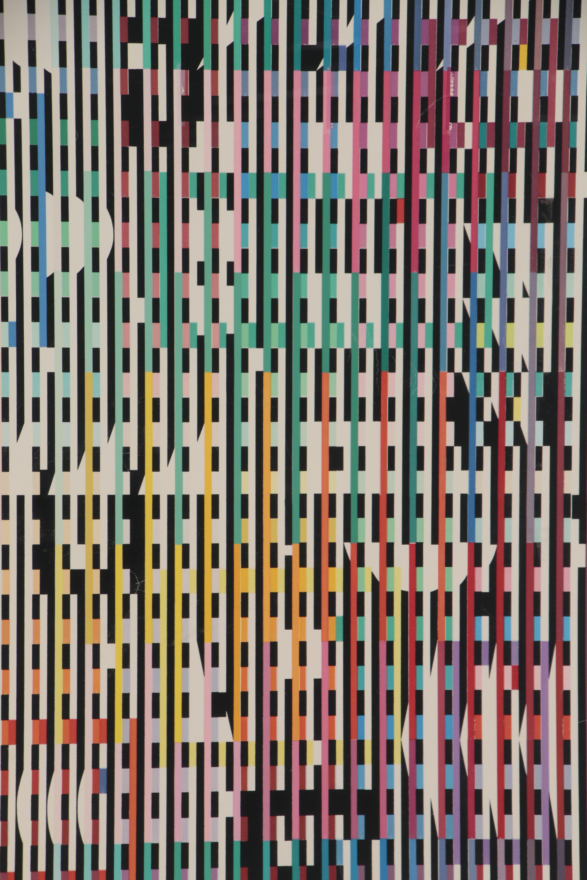 Yaacov Agam Geometric Abstract Serigraph