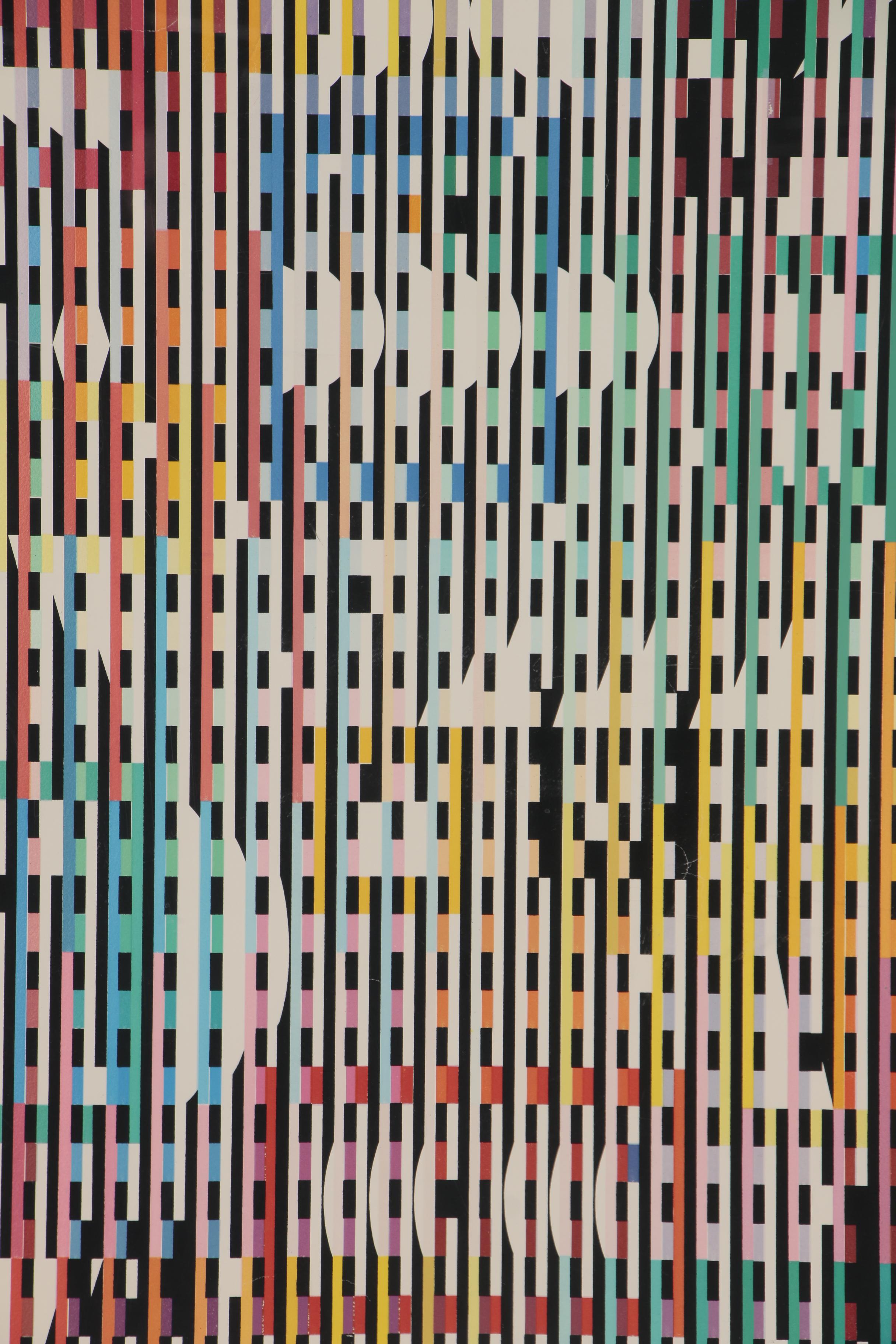 Yaacov Agam Geometric Abstract Serigraph