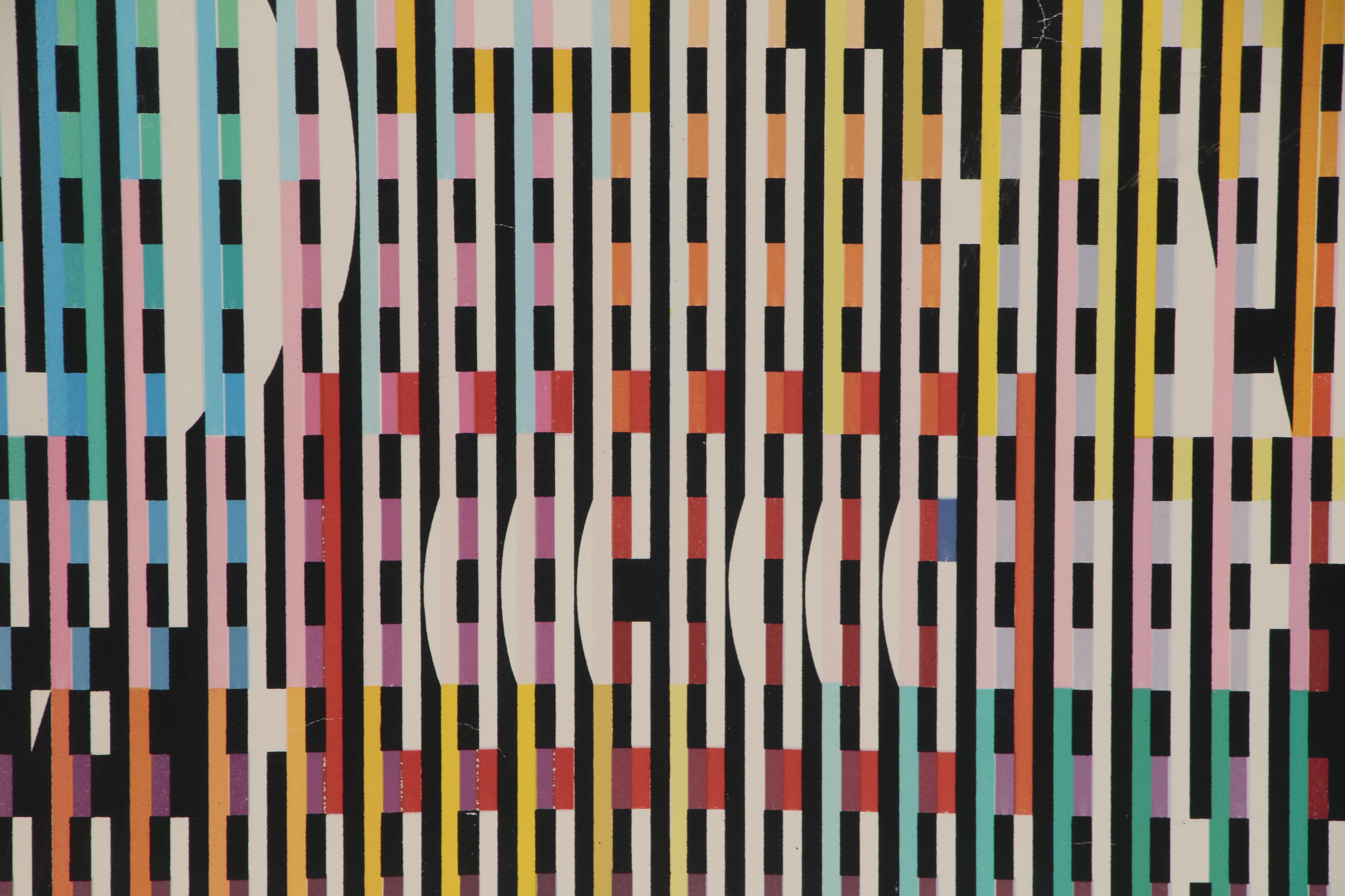 Yaacov Agam Geometric Abstract Serigraph